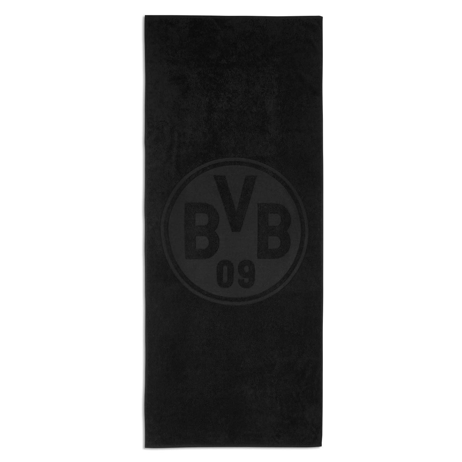 BVB Badetuch BVB Badetuch schwarz 70 x 180 cm, Baumwolle (Packung, 1-St), Schlicht und exklusiv