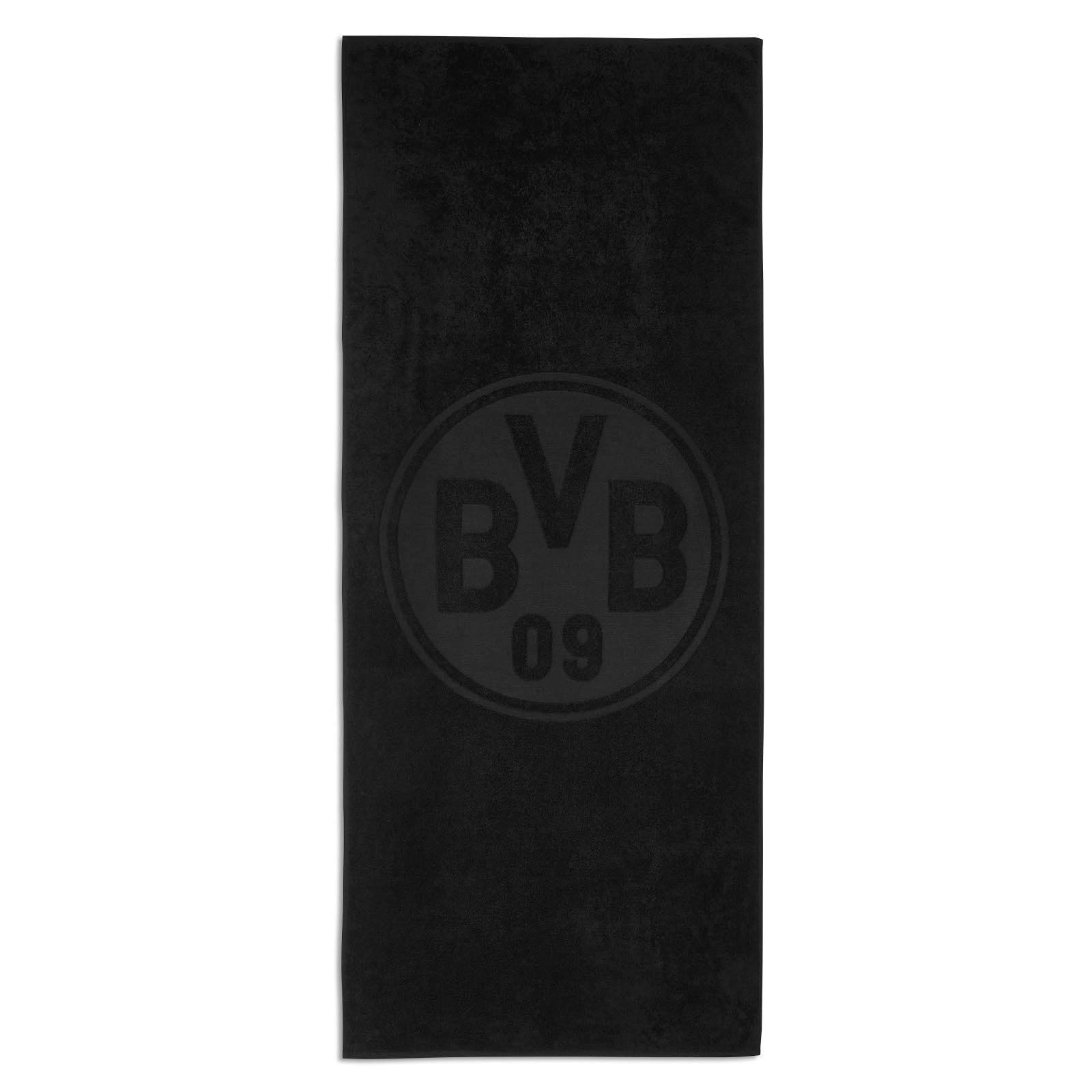 BVB Badetuch BVB Badetuch schwarz 70 x 180 cm, Baumwolle (Packung, 1-St), S günstig online kaufen