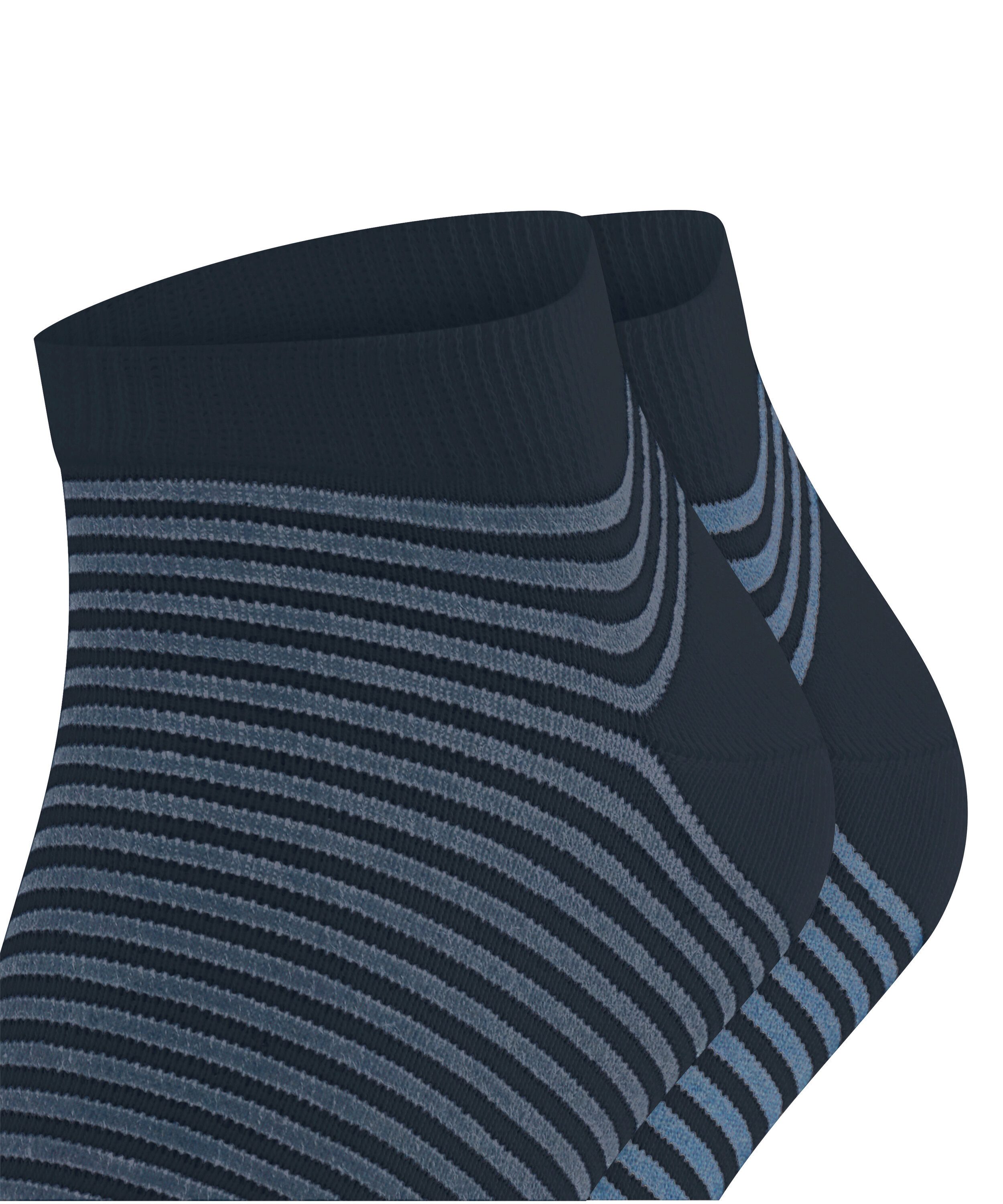 Esprit Sneakersocken Fine Line (2 Paar) gestreift, schmales Bündchen, bequem