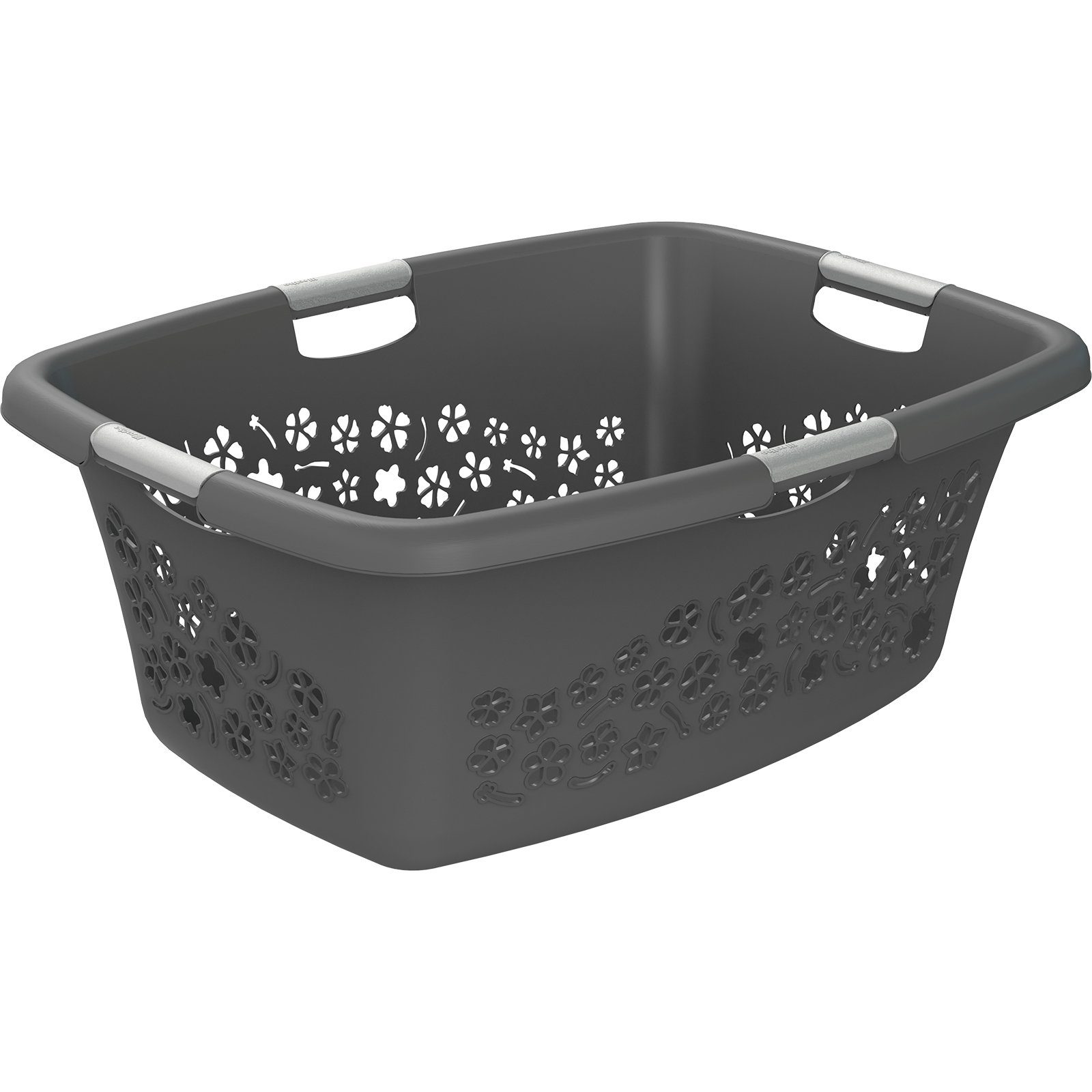 ROTHO Wäschekorb »Flowers Wäschekorb 50l mit 4 Griffen, Kunststoff (PP