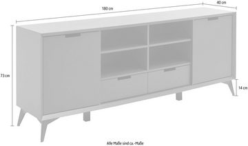 MCA furniture Sideboard Netanja, Breite ca. 180 cm