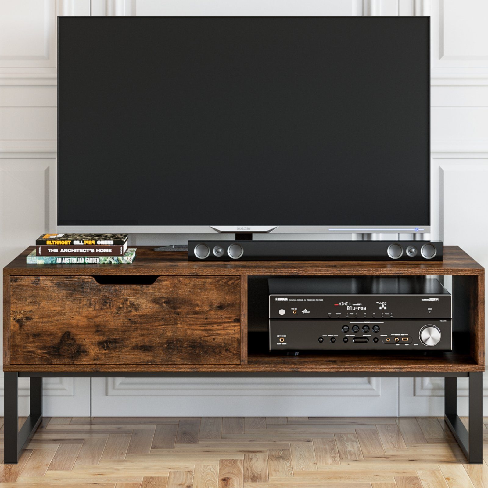 Homfa Lowboard, Fernsehtisch Wohnzimmertisch TV Schrank, günstig online kaufen