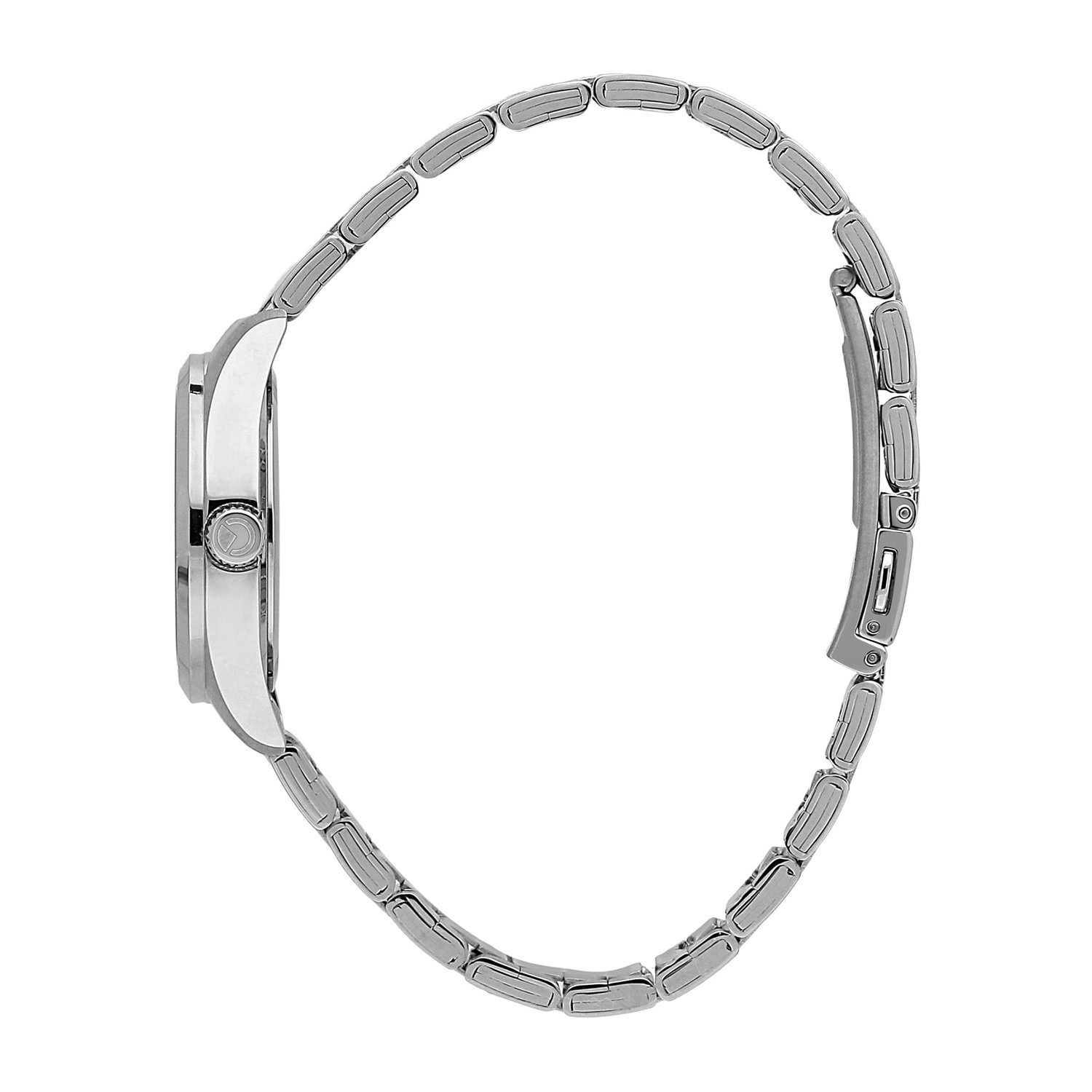 Damenuhr 43,9x37mm), Quarzuhr Armbanduhr Analog, groß Elegant-Style Edelstahlarmband, Sector (ca. rund, Damen Sector