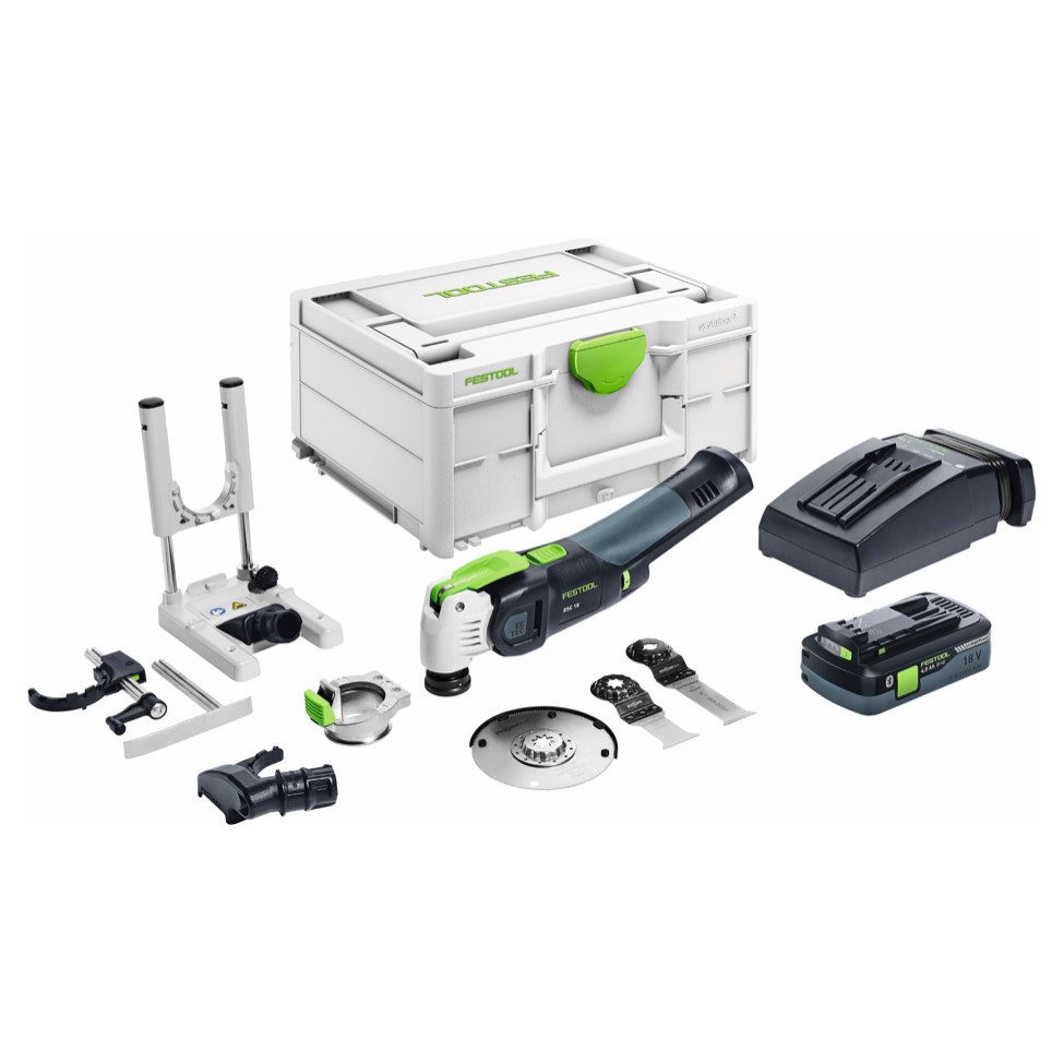 FESTOOL Akku-Multifunktionswerkzeug VECTURO OSC 18 HPC 4,0 EI-Set Akku Oszillierer 18 V Starlock Max (57