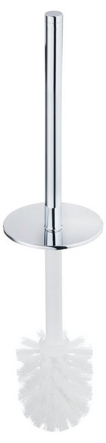 Keuco WC-Reinigungsbürste “Edition 400”, Klobürste mit Metallgriff, hochglanz-verchromt, mit Deckel, austauschbarer Bürstenkopf, Ø6,7×39 cm, Toilettenbürste