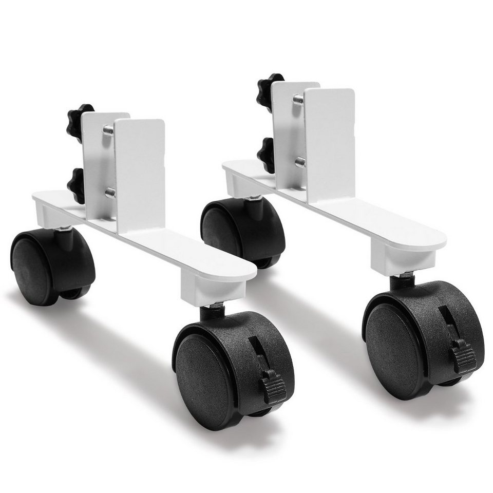 Lospitch Standfuß 2X Standfüße mit Rollen Infrarotheizungen  Infrarotheizplatte Halterung (Ständer mit Rädern für einfache Mobilität, 1  paar), für Infrarotheizungen