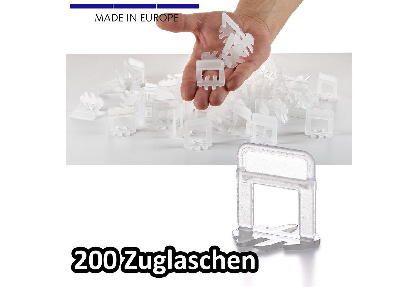 Thumbnail - BigDean Verlegeset 2mm Fliesen Nivelliersystem 200 Laschen