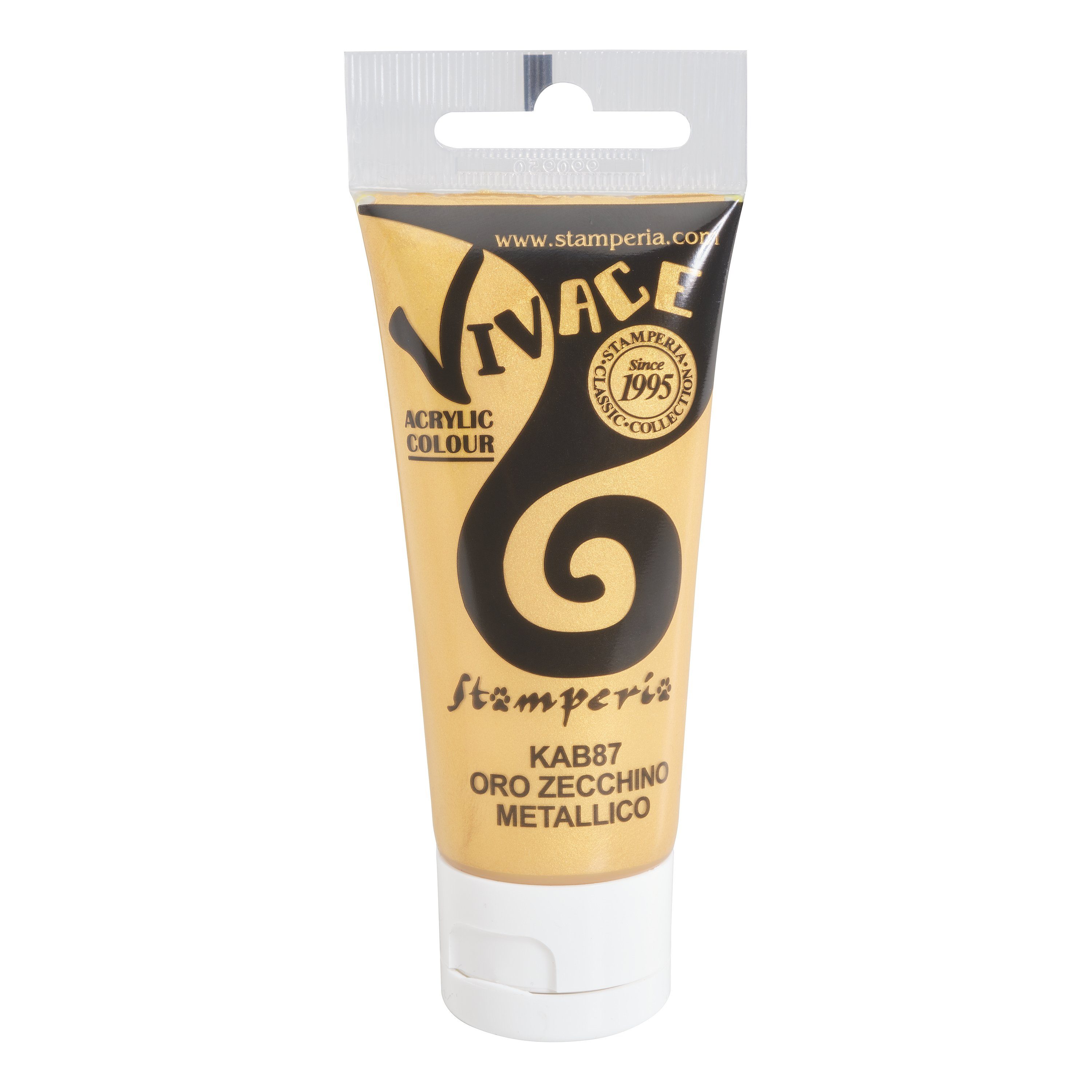 Stamperia Metallglanzfarbe Vivace Paint, 60 ml Metallic Gold