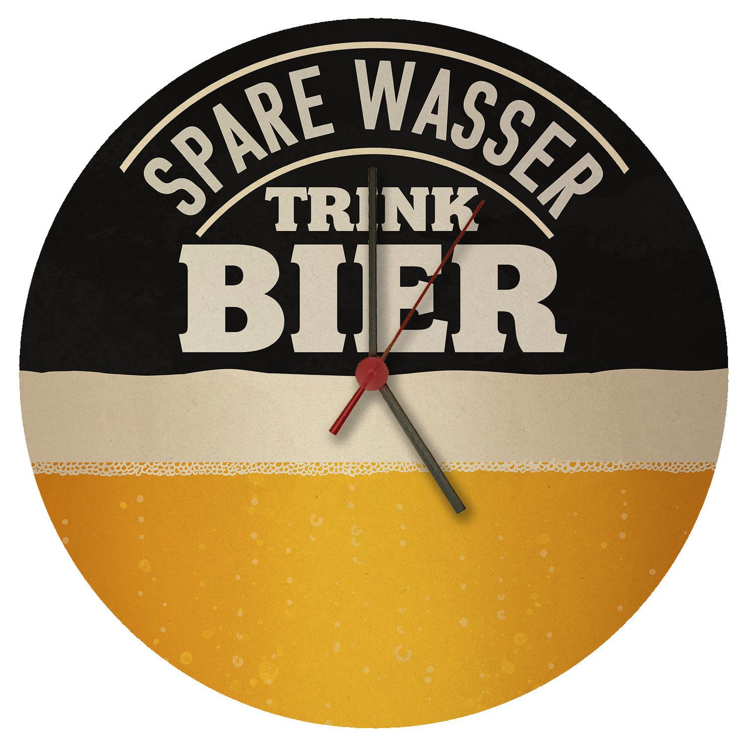 Wanduhr Spare Wasser trink Bier Wanduhr aus MDF