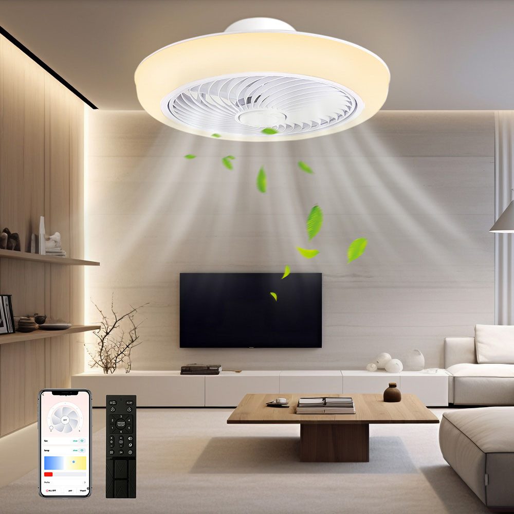 Sunicol Deckenventilator Deckenventilator mit beleuchtung, Smart günstig online kaufen