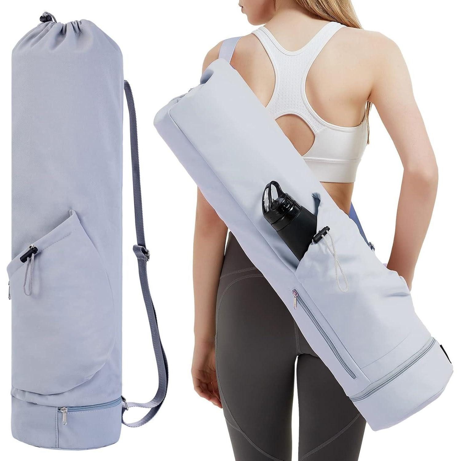 Yogatasche Yogatasche Damen Gym Sporttasche mit Nassfach Blau