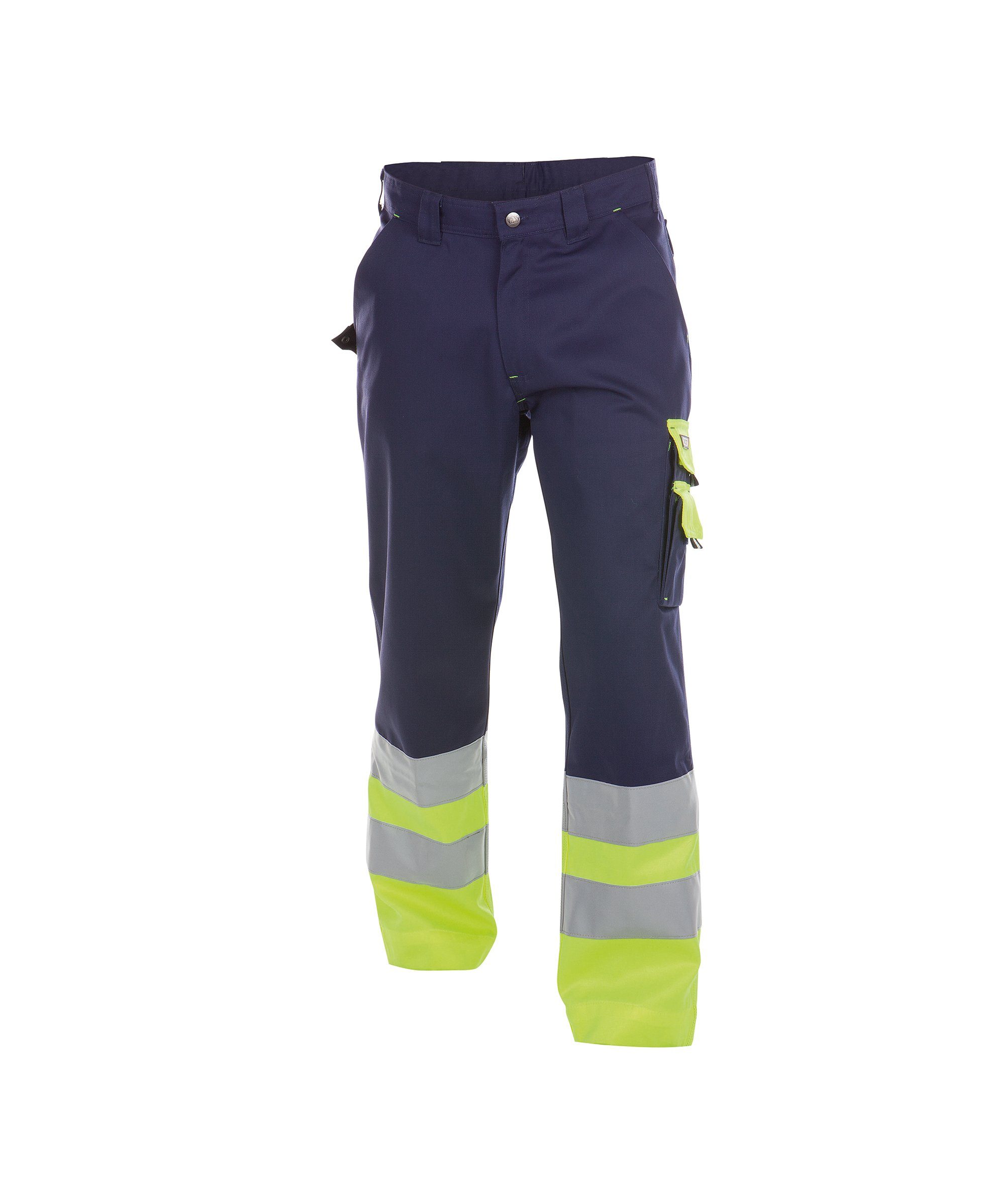 Arbeitshose Warnschutzhose Omaha dunkelblau/neongelb (1-tlg) Dassy