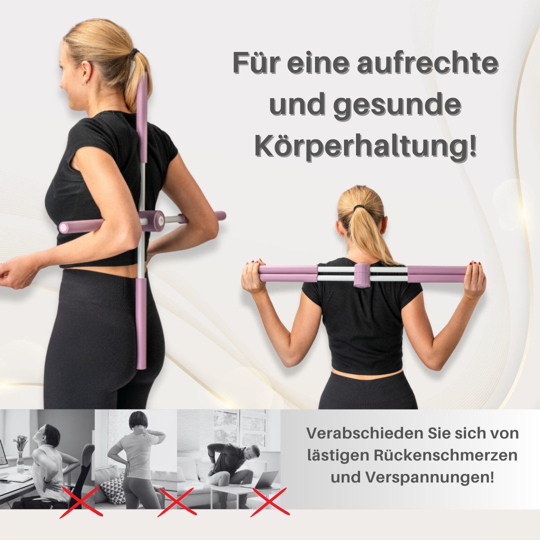 Winch Rückenstabilisator Yoga Stick, Wunder für bessere Körperhaltung (1-tlg), für Haltungskorrektur, Yoga, Pilates, Reha & Rückentraining