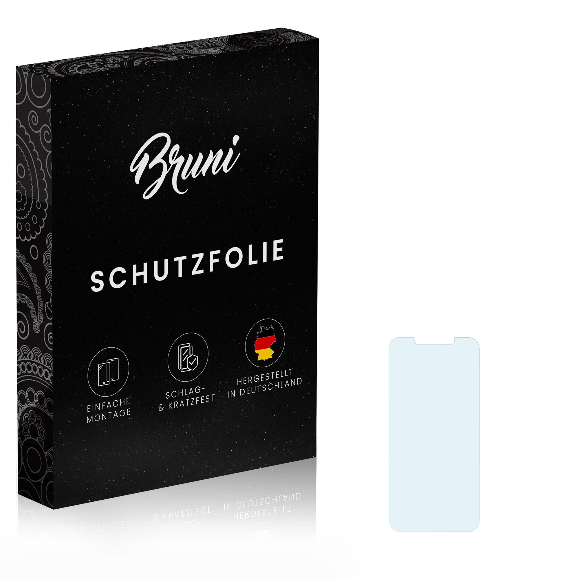 Bruni Schutzfolie Glasklare Displayschutzfolie für Elephone A5, (2 Folien), praktisch unsichtbar
