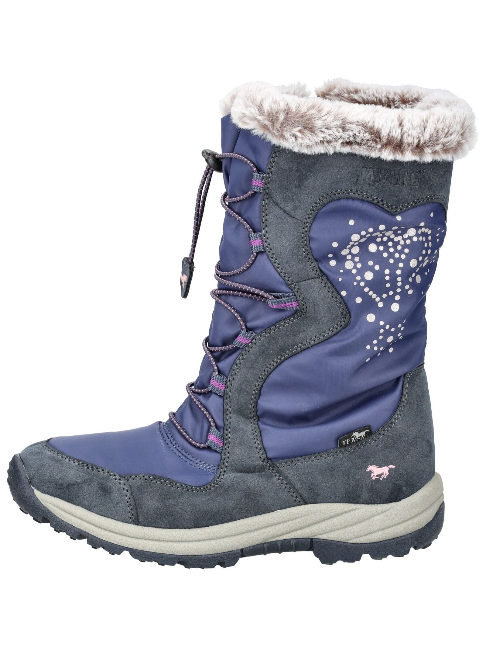 MUSTANG Stiefel Lederimitat/Textil . Winterstiefel günstig online kaufen