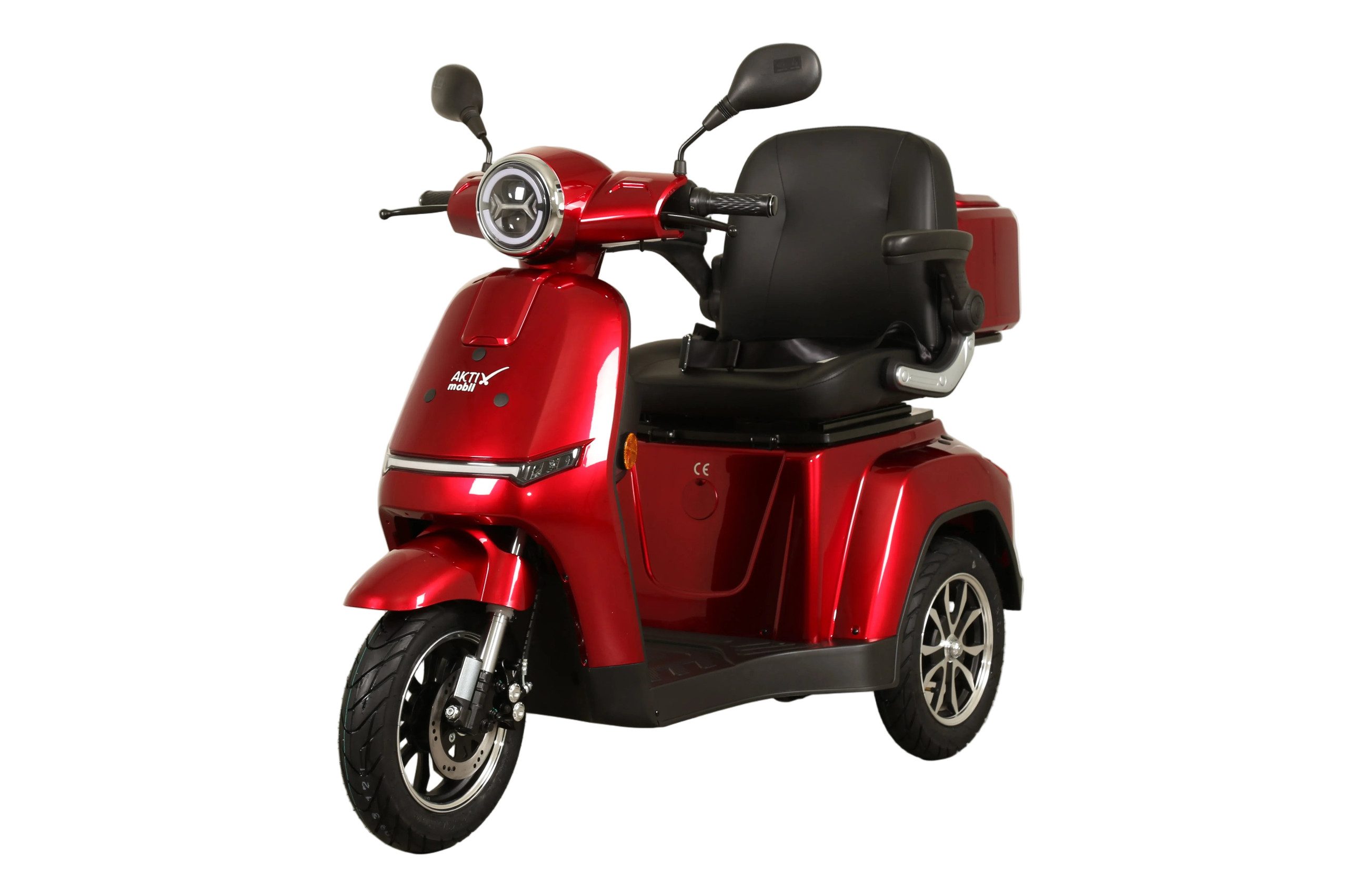 Aktiv mobil Elektromobil AM E-Rider 1000, 25 km/h mit Topcase, 1000 W, 25 km/h, Topcase mit Fassungsvermögen von ca. 25 l, Staufach mit ca. 19 l – Bild 2 von 5