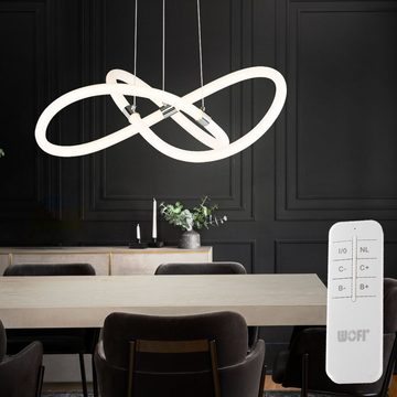 WOFI LED Pendelleuchte, Leuchtmittel inklusive, Warmweiß, Lampe Küche hängend LED Hängeleuchte