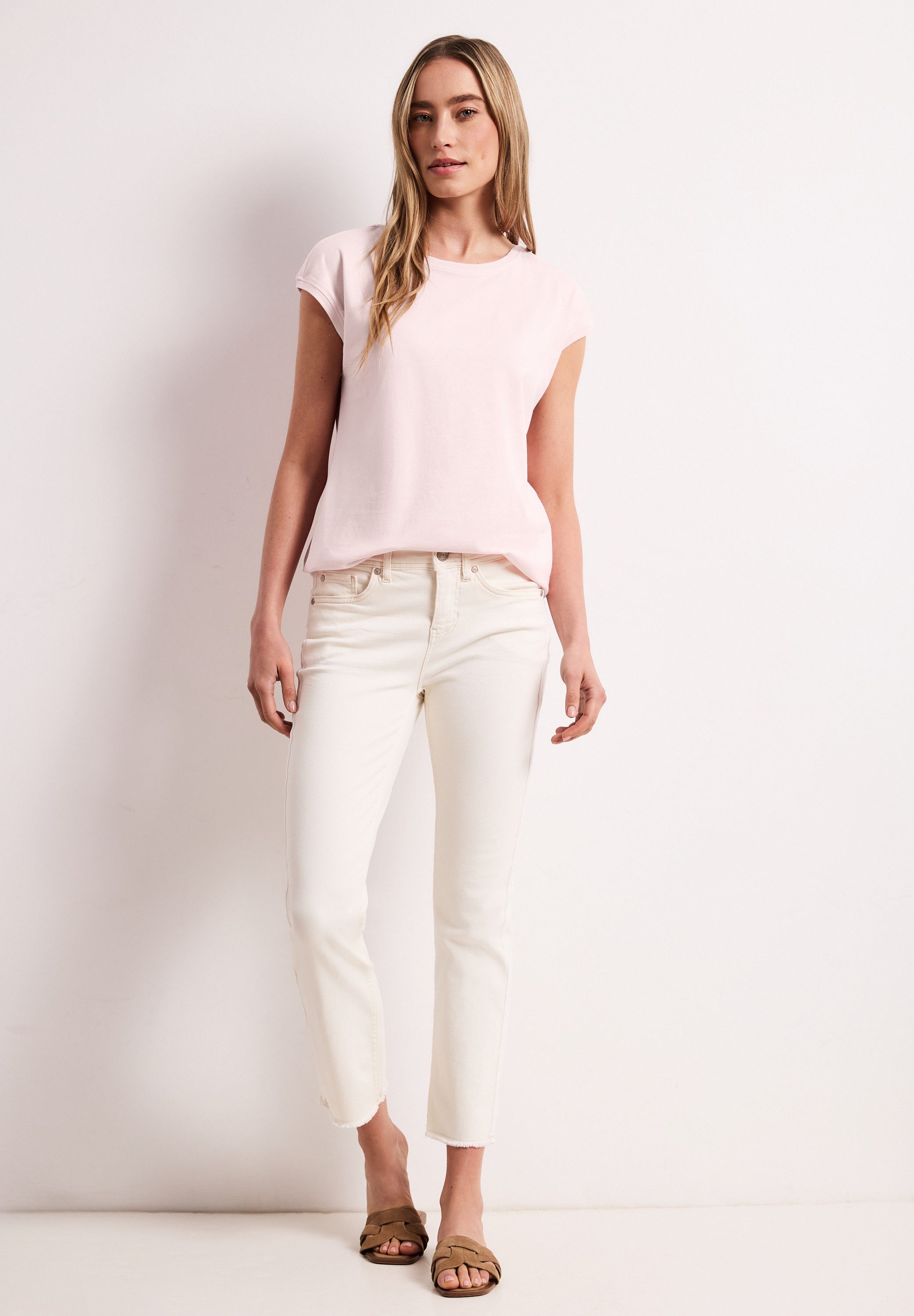 STREET ONE T-Shirt mit U-Boot-Ausschnitt