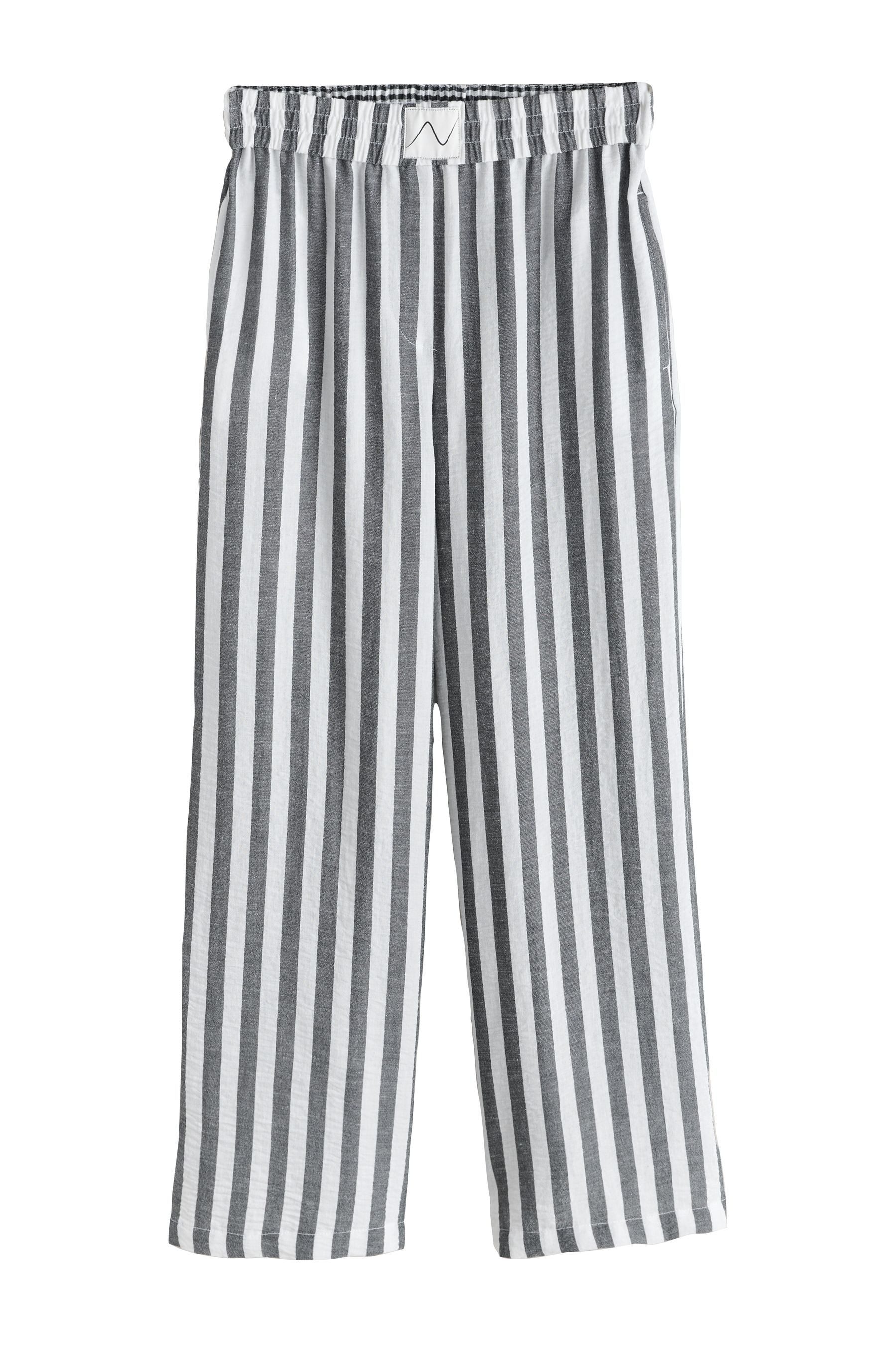Next Palazzohose Schlupfhose mit weitem Bein und Leinenanteil (1-tlg)