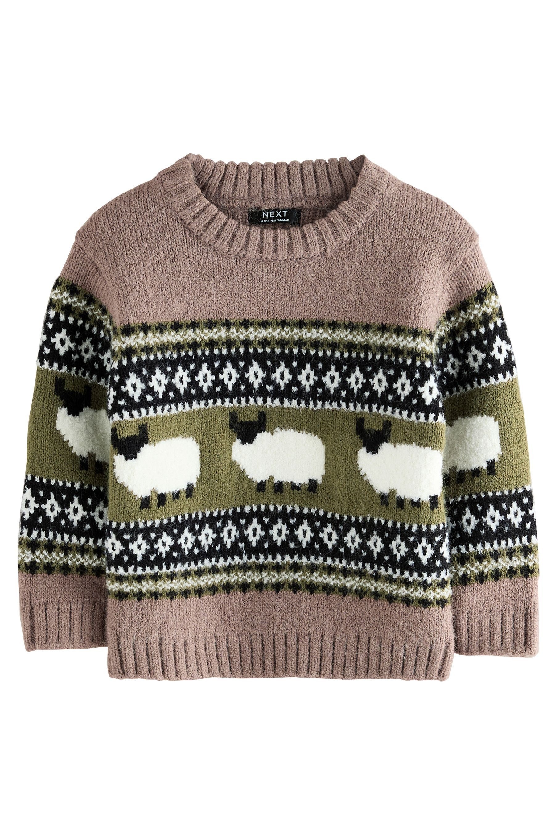 Next Strickpullover Strickpullover mit Fair-Isle-Muster (1-tlg) günstig online kaufen