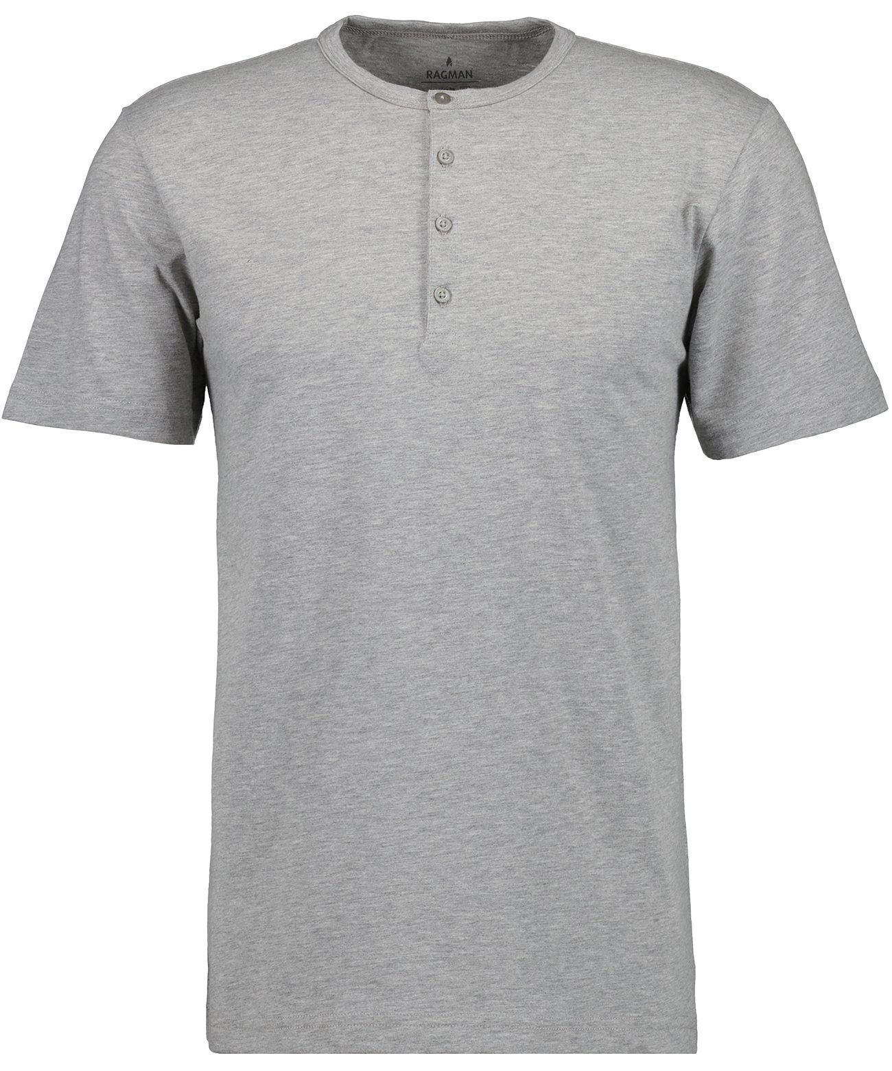 RAGMAN Longshirt Grau-Melange | T-Shirts