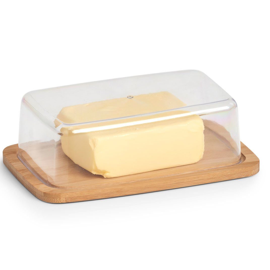 Zeller Present Butterdose Butterdose mit Bambusbrett, 19 x 12 cm, ZELLER - ZELLER, (einzeln, 2-tlg)