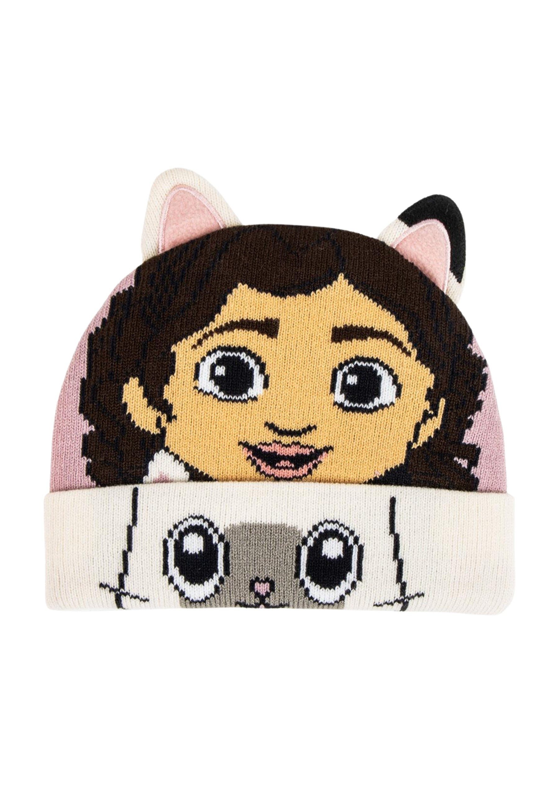 Disney Beanie Gabby's Dollhouse Mütze mit Punkt-Applikationen (Set)