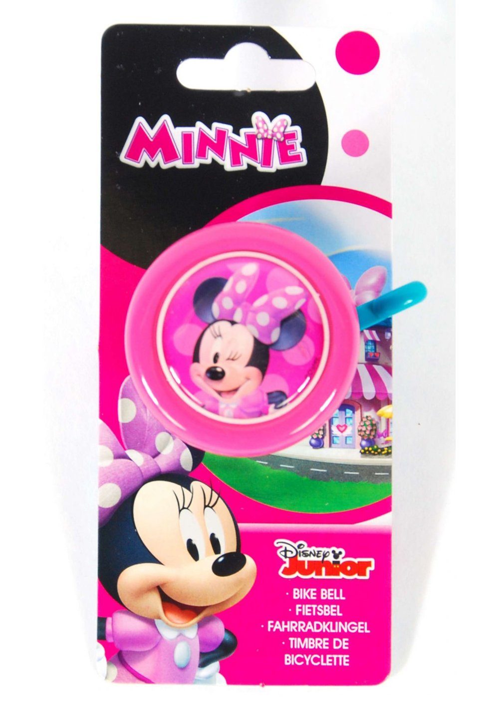 Disney Minnie Mouse Fahrradklingel Kinder Mädchen Fahrradglocke Schelle Minni Maus, mit Minnie Mouse