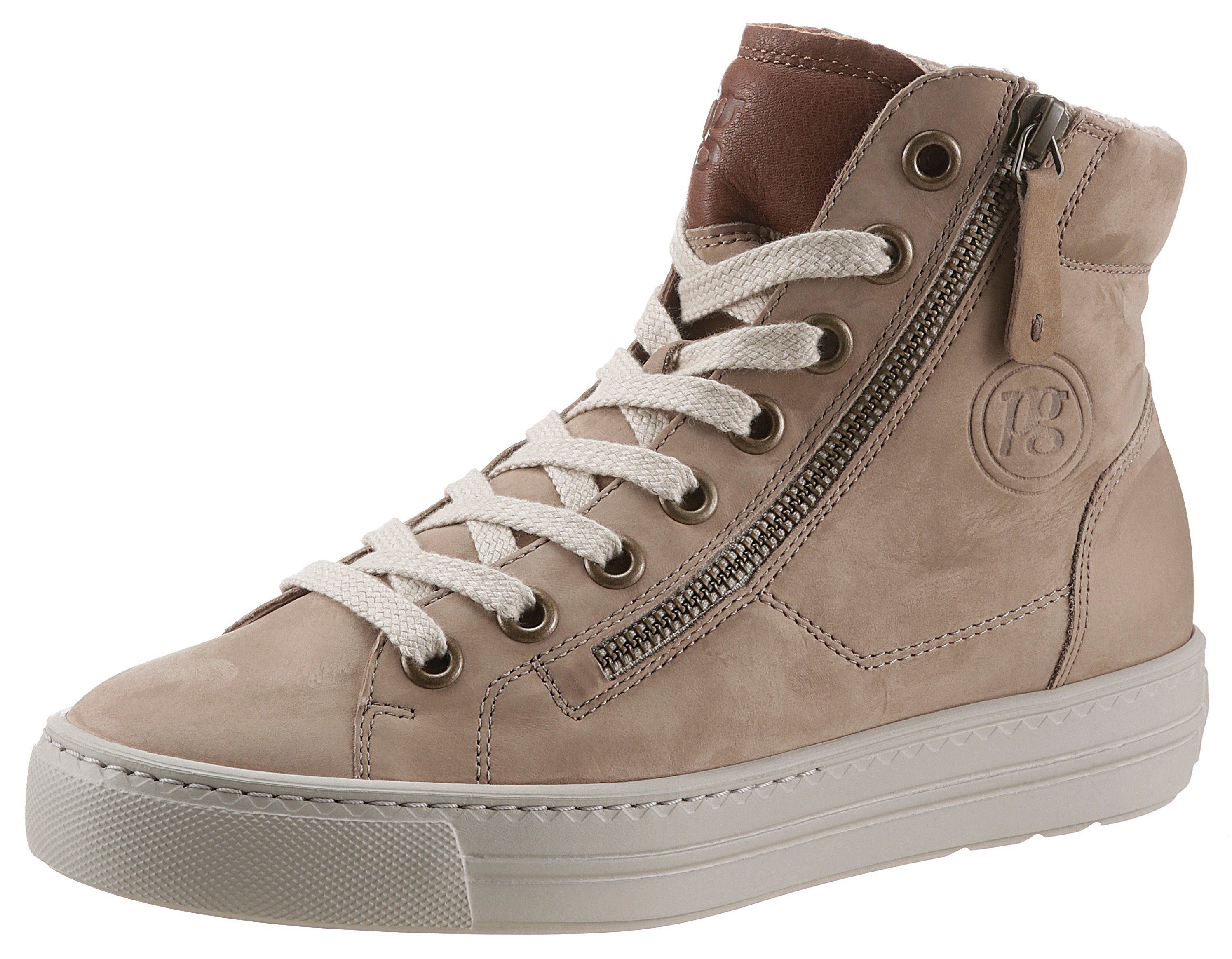 Green Außenreißverschluss Paul Sneaker zusätzlichem hellbeige mit