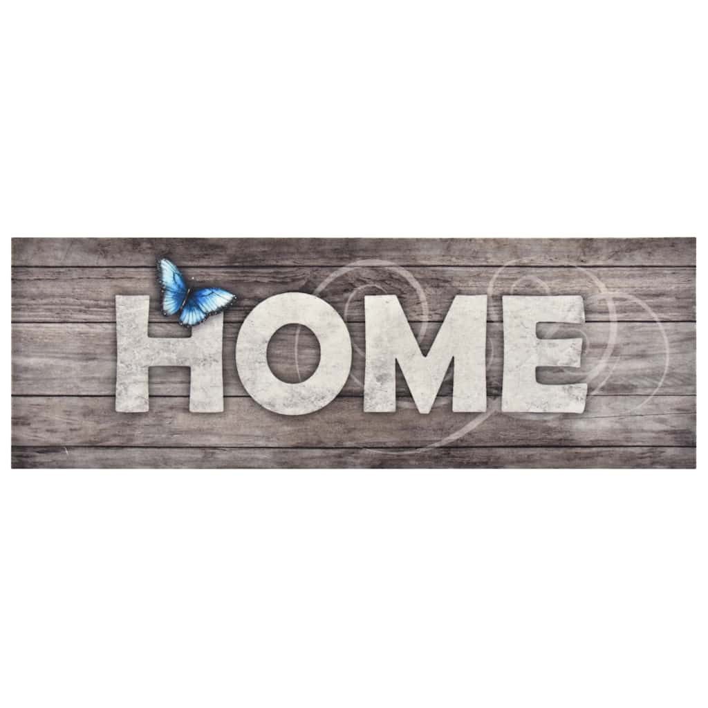 furnicato Teppich Trendige Bodenmatte mit Haus-Aufdruck 180 x 60 cm, Farbe nicht, 60 x 180 cm, Maschinenwaschbarer Teppich mit rutschfester Latexbasis für den Flur
