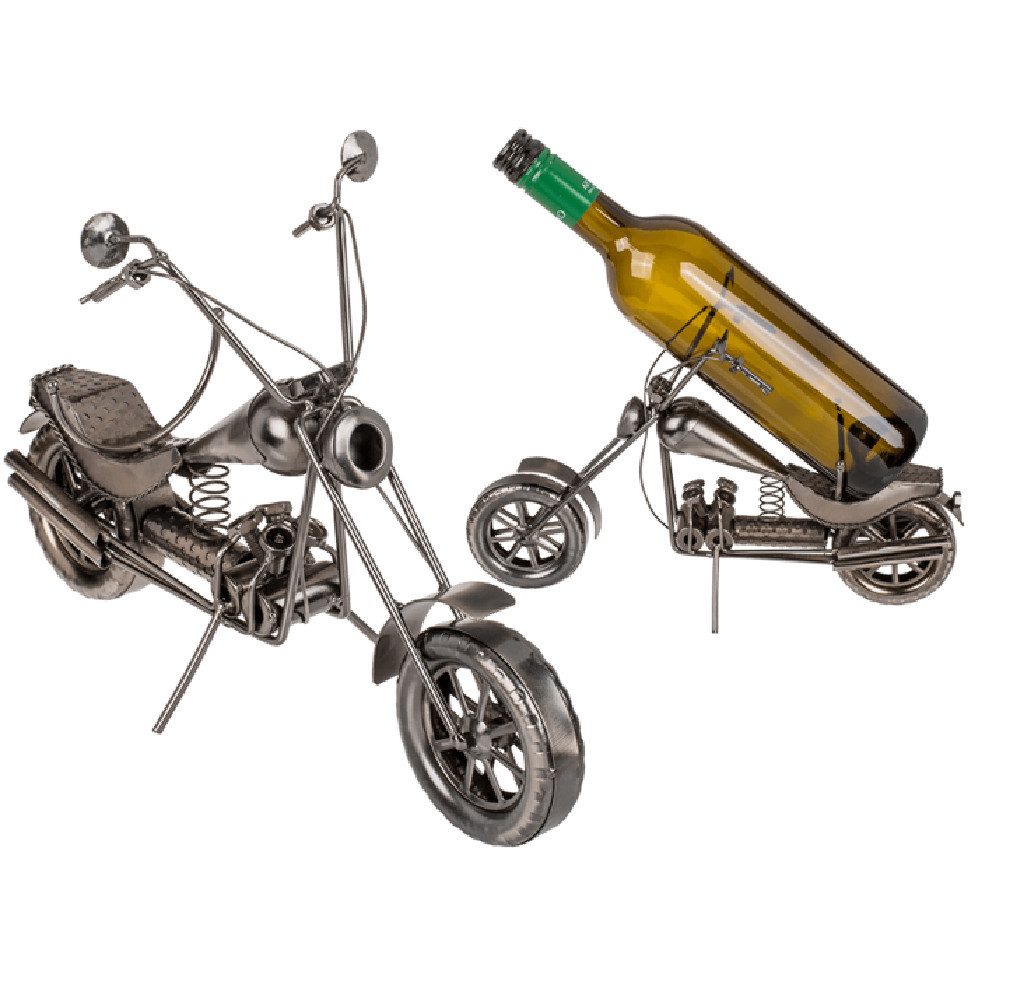 mucHome Weinflaschenhalter Motorrad Metall ca. 32 günstig online kaufen