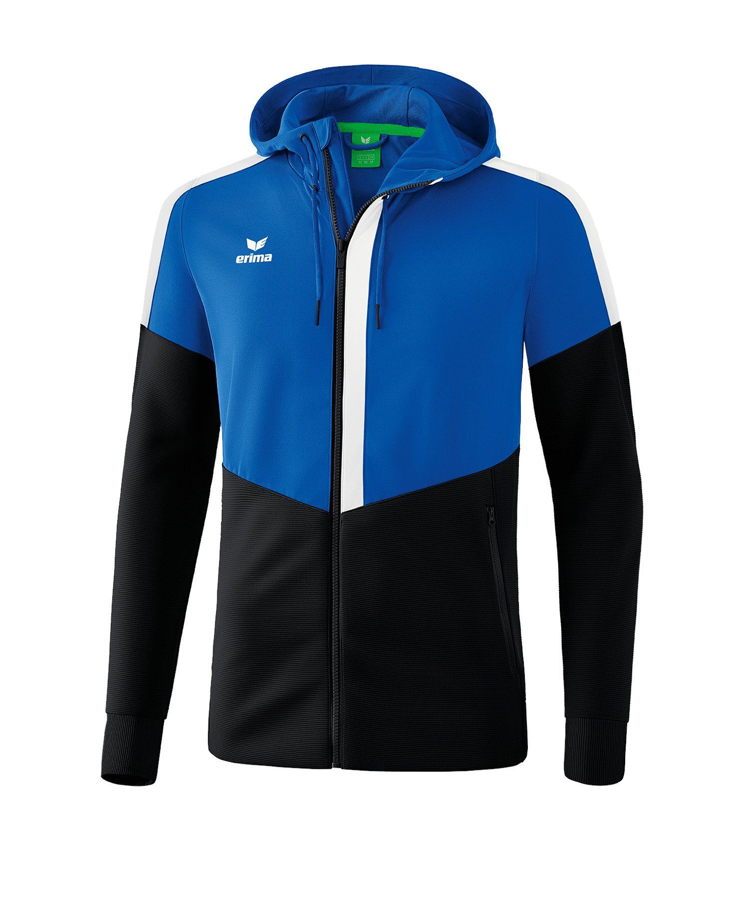 Erima Sweatjacke Squad Kapuzen-Trainingsjacke blauschwarzweiss