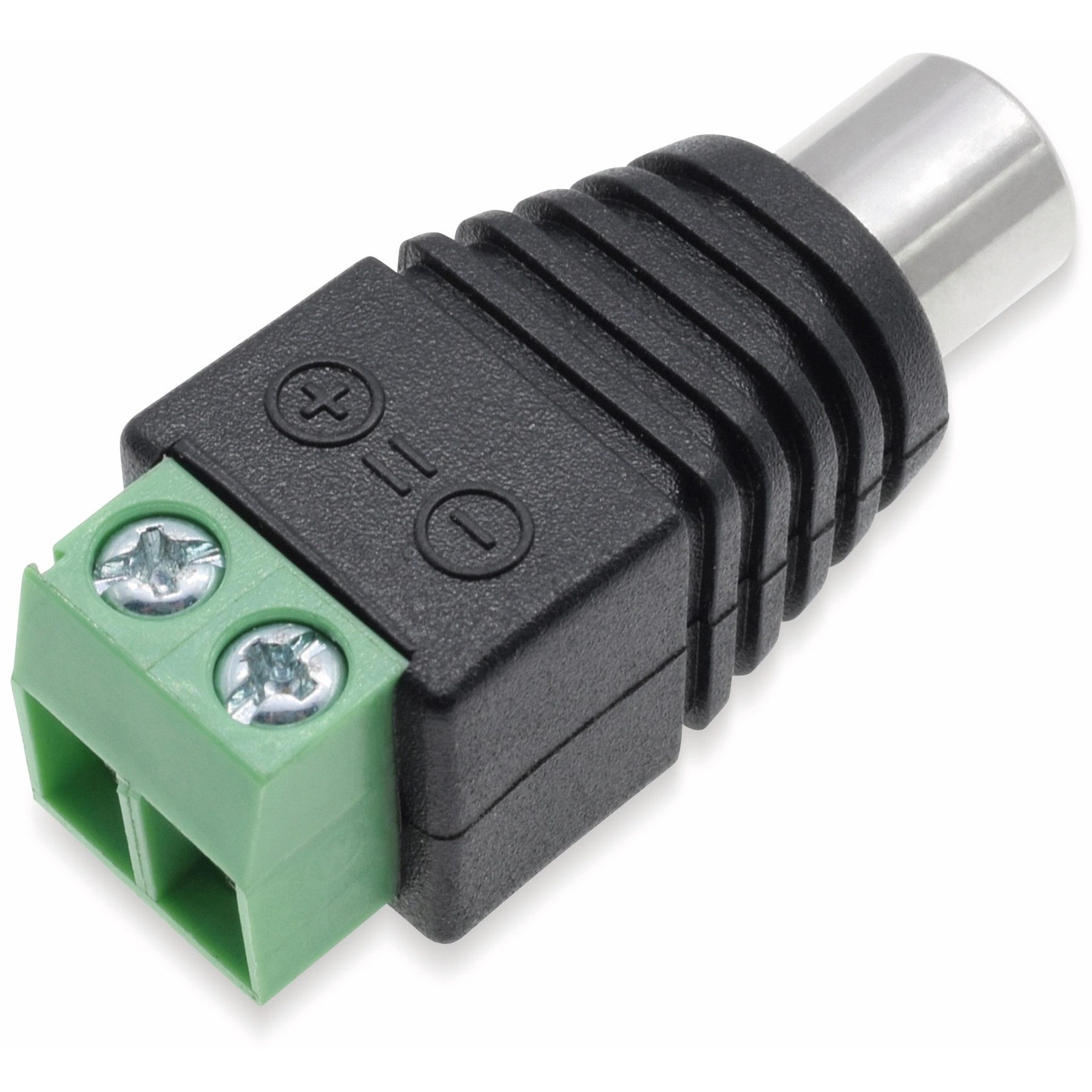 Pollin Cinch-Stecker Steckverbinder, Cinch, Schraubanschluss, Buchse
