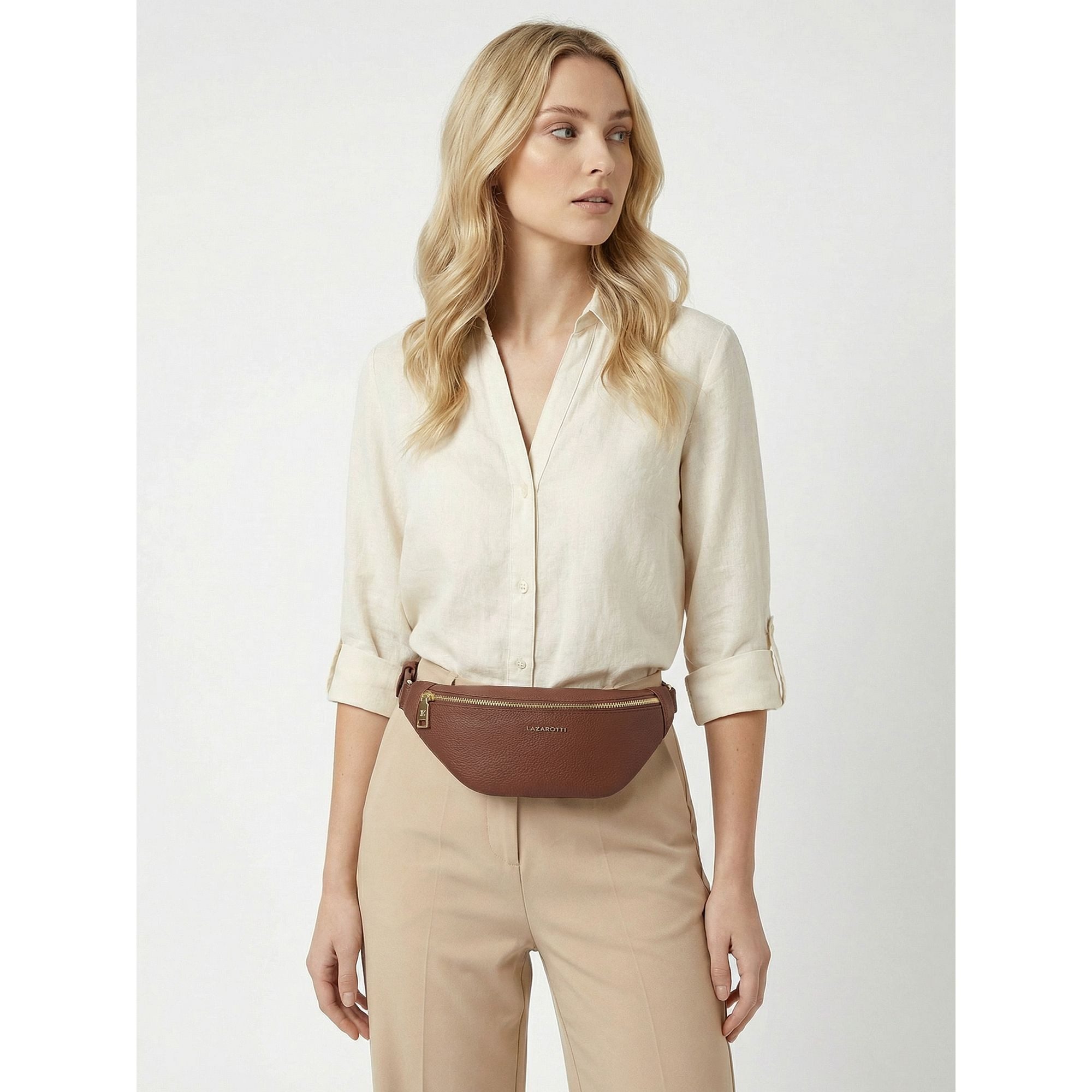 Lazarotti Gürteltasche Bologna Leather, Leder