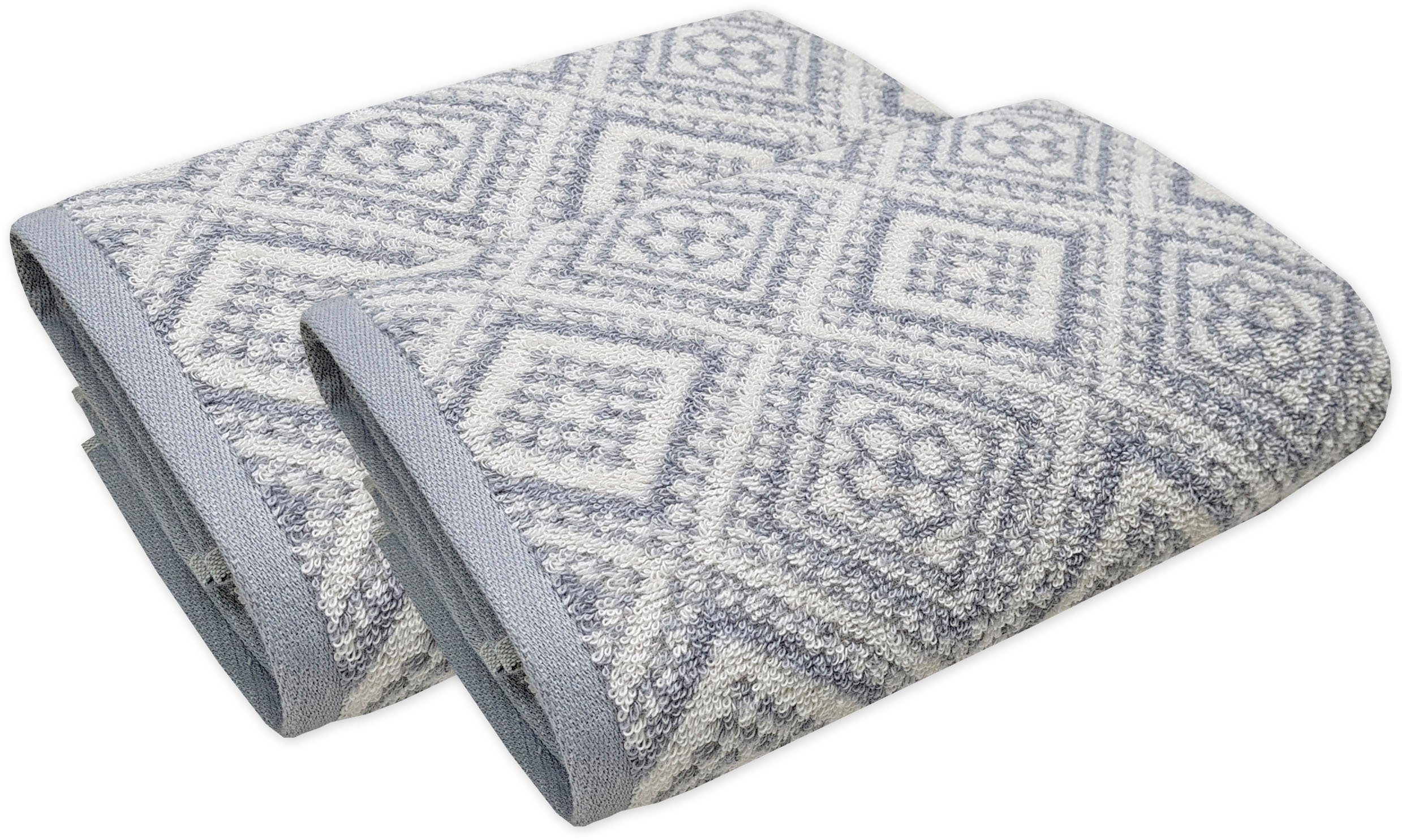 framsohn frottier Handtücher beige-naturweiß-grau-graphit Arabeske, (2-St), Österreich hergestellt gemustert, skandinavisch in Walkfrottier