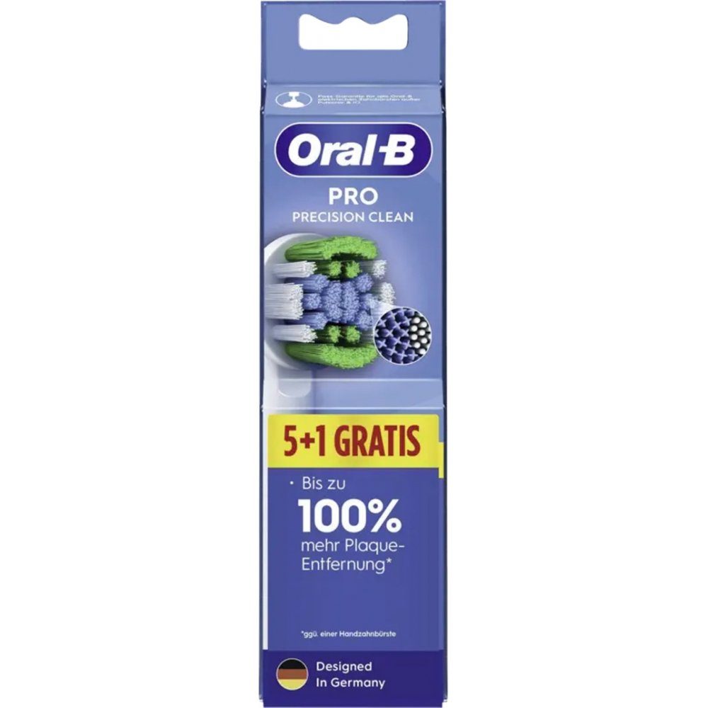 Oral-B Aufsteckbürsten Pro Precision Clean 5+1 - Aufsteckbürsten - weiß