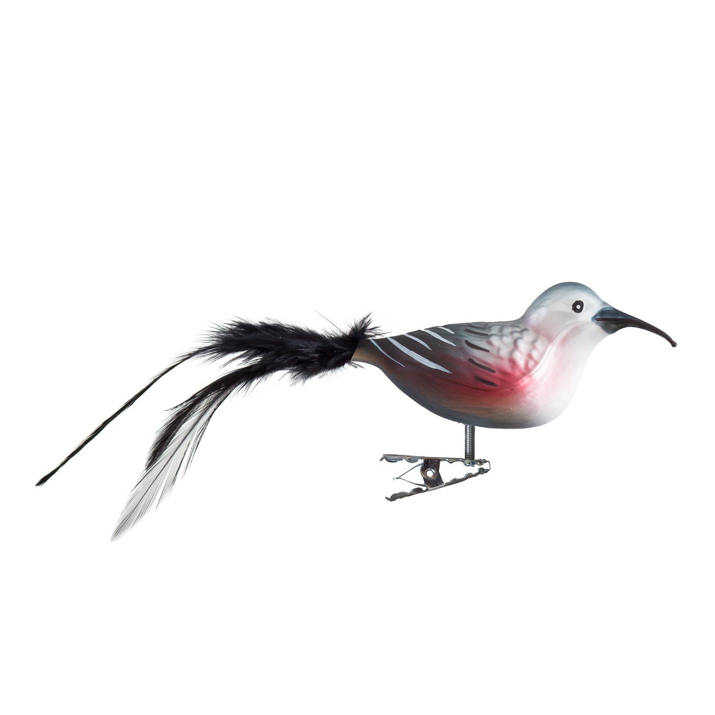 Naturfeder, of Herstellung Glasvogel Glass Mauerläufer eigener mit aus handdekoriert, Birds mundgeblasen, Christbaumschmuck