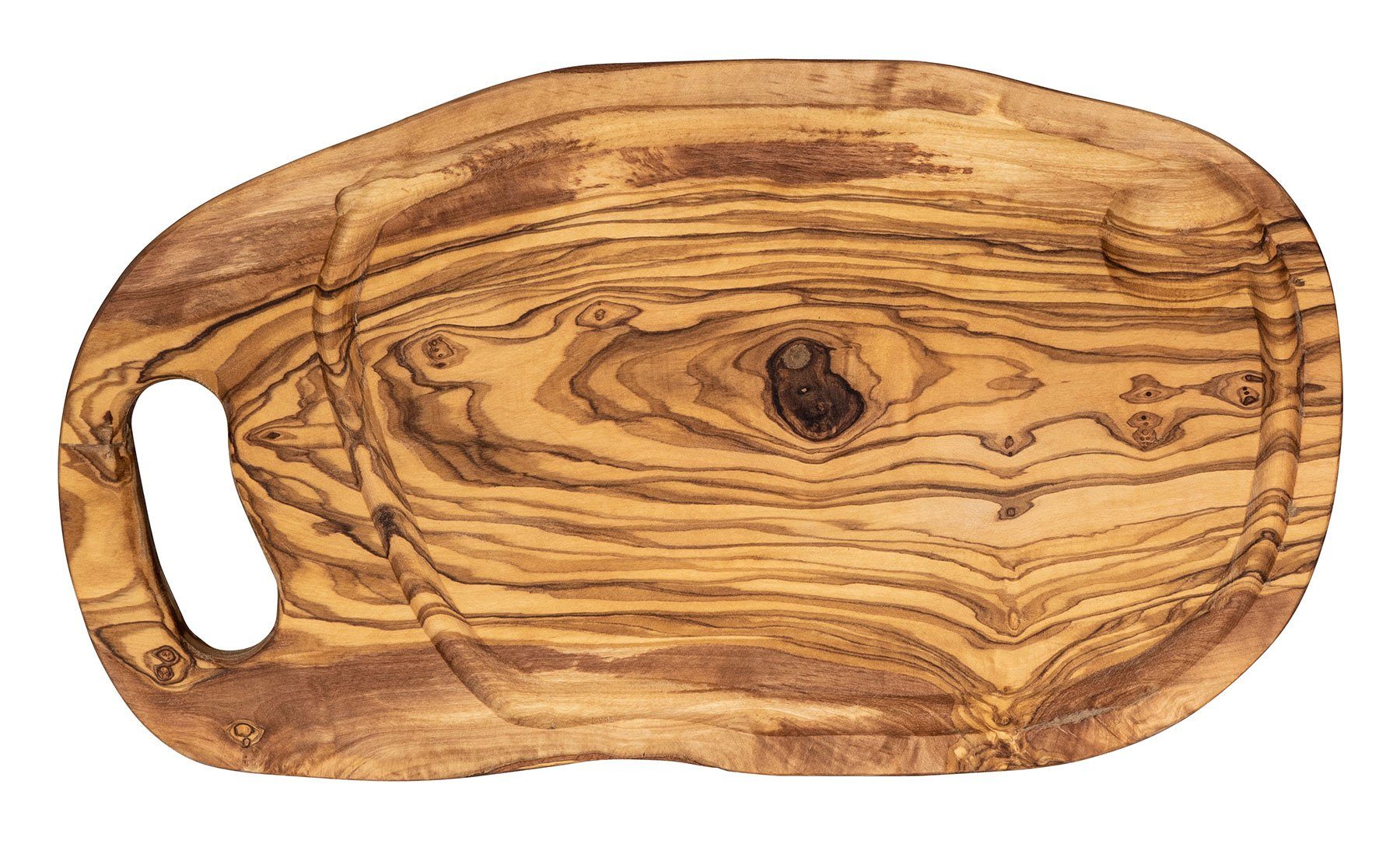 Levandeo® Dekoschale, Schneidbrett ca. 36x20cm Olivenholz günstig online kaufen