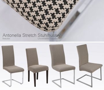 Stuhlhusse »Universal Stretch Stuhlhussen Sets von Beautex, elastische Husse Bi-Elastic, Antonella, Farbe wählbar«, Beautex