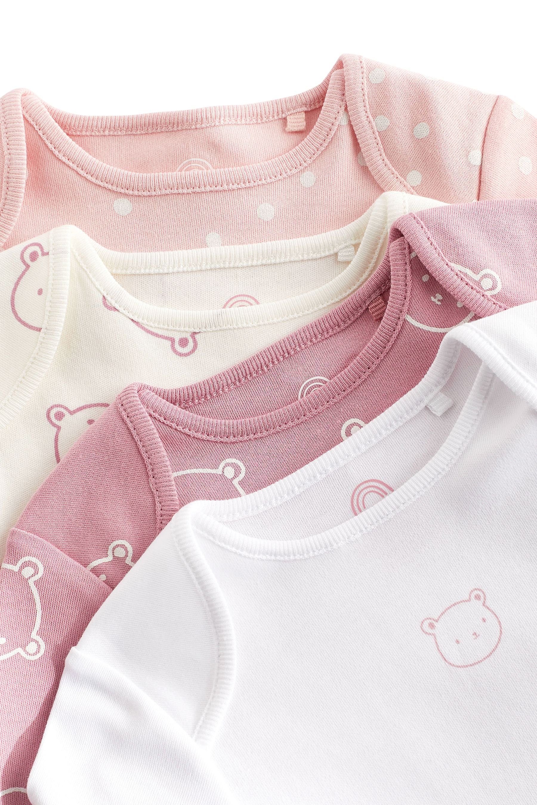 Next Langarmbody 4er-Pack Baby-Bodysuits mit langem Arm (4-tlg)