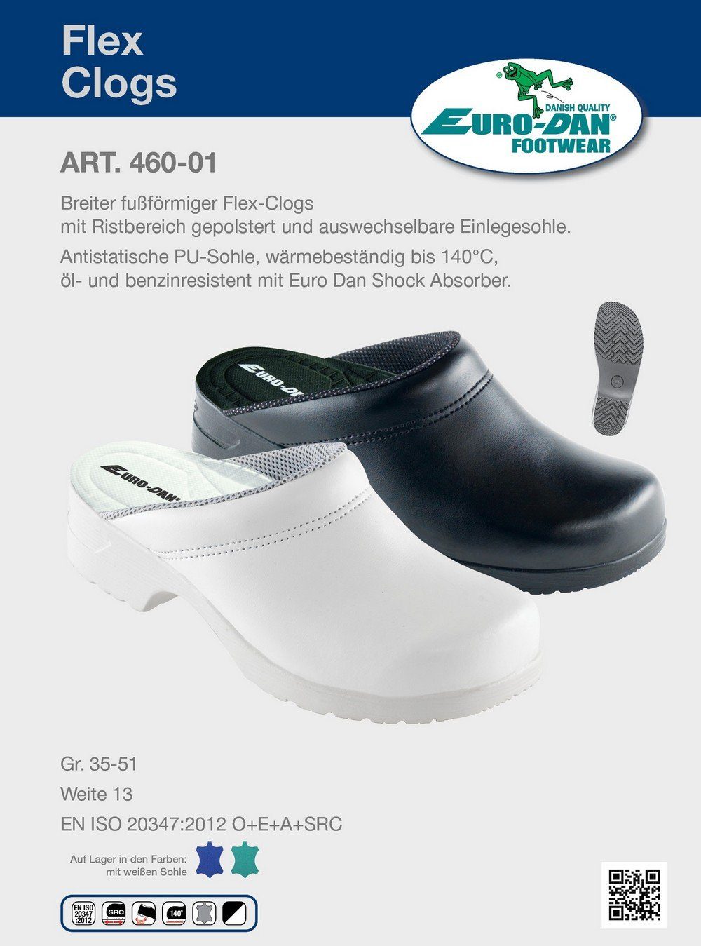 Euro-Dan 460-01 FLEX Clog offen, Weite günstig online kaufen