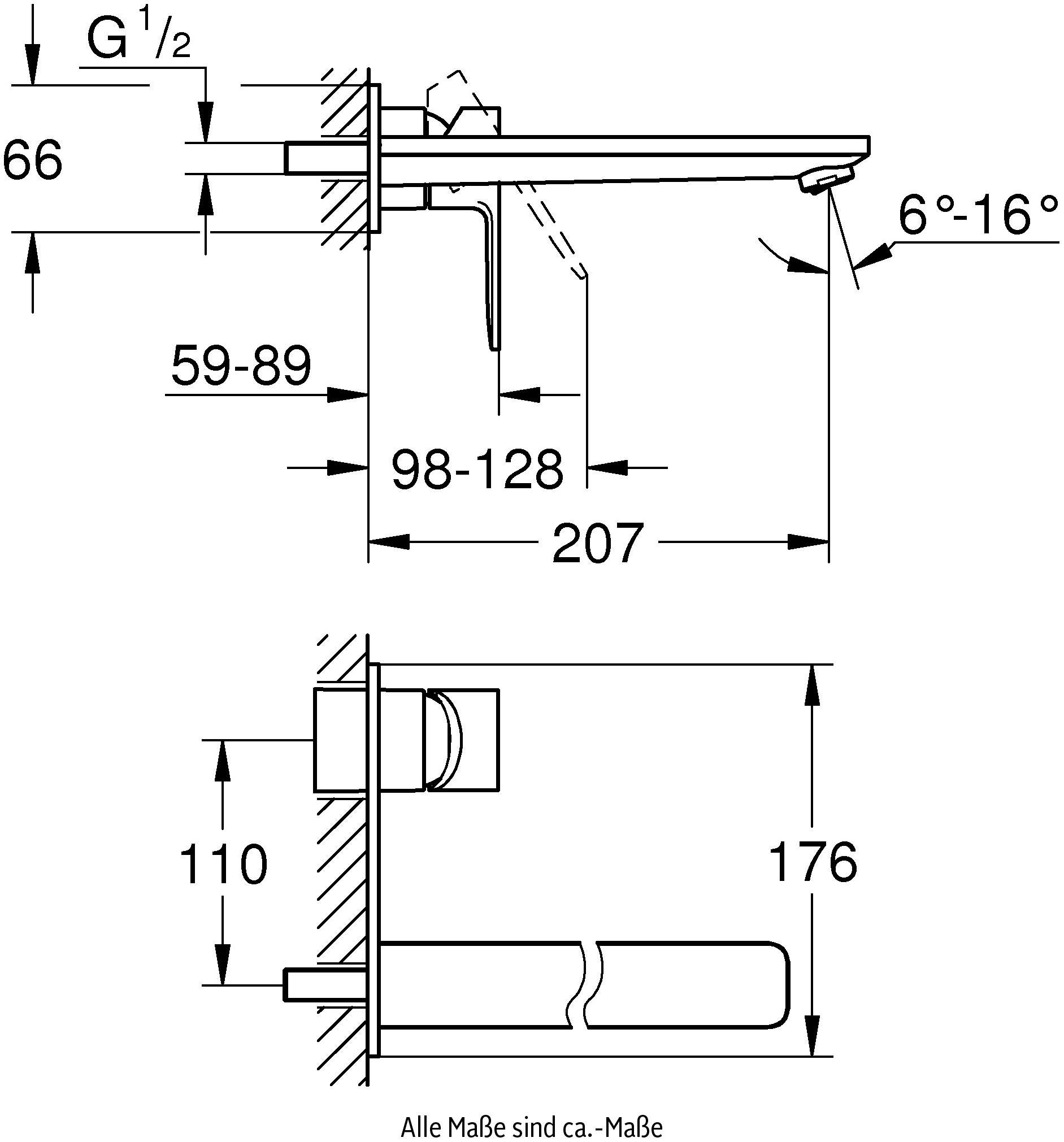 mit Wassersparfunktion Waschtischarmatur Lineare Grohe