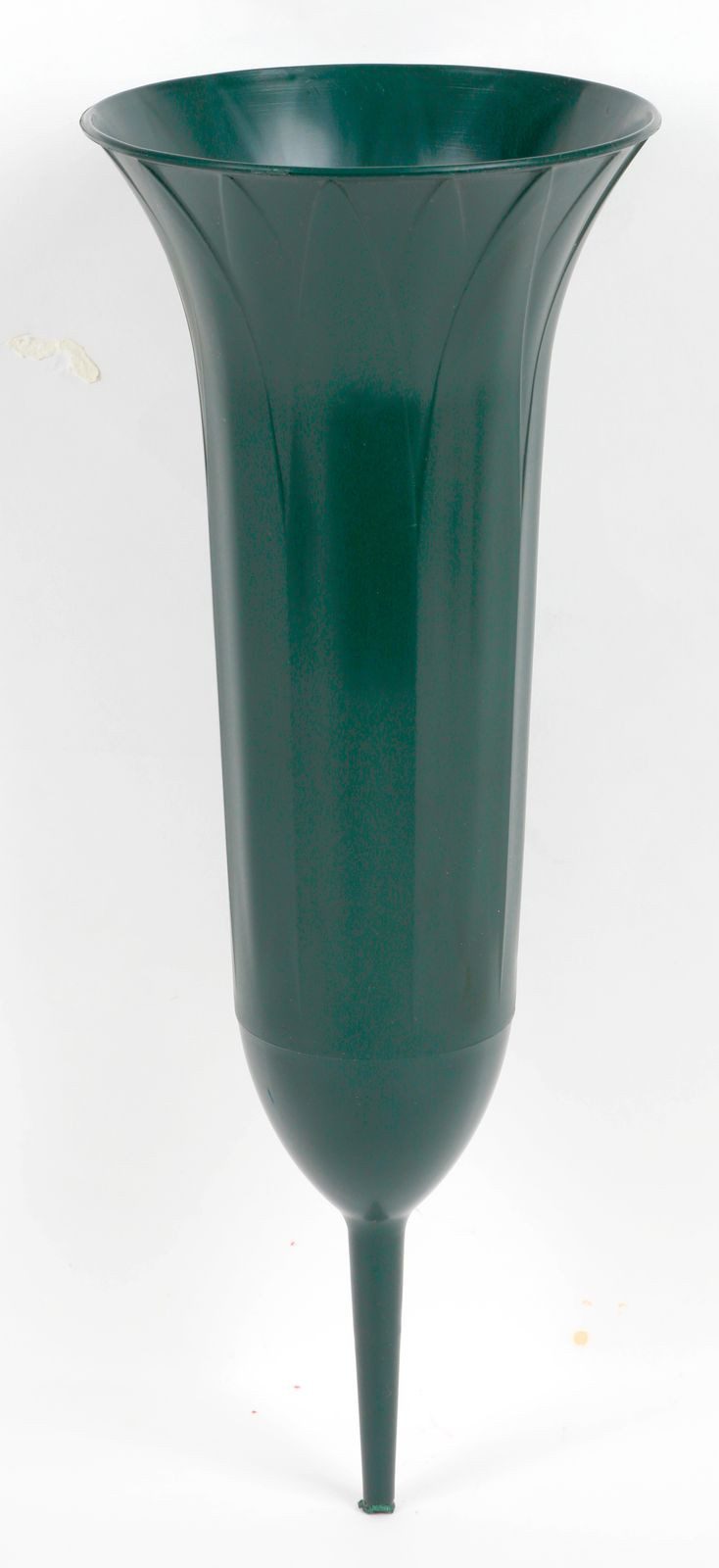 BURI Dekovase Grabvase 31cm grün Grabschmuck Blumenvase Friedhofsvase Grabmalvase Gr