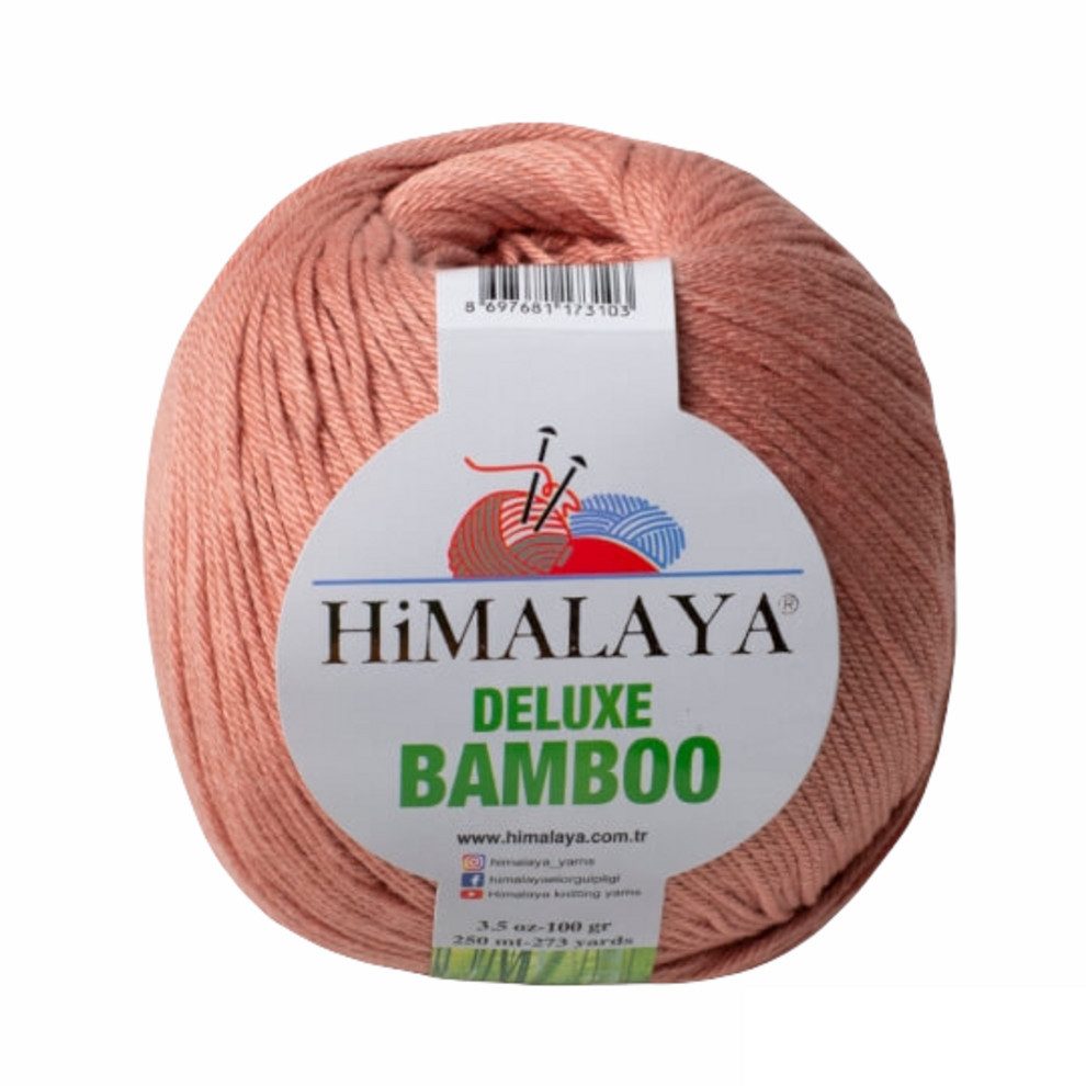 Himalaya Strickfein Himalaya Deluxe Bamboo Wolle Strickgarn 124-33 Bronze Häkelwolle