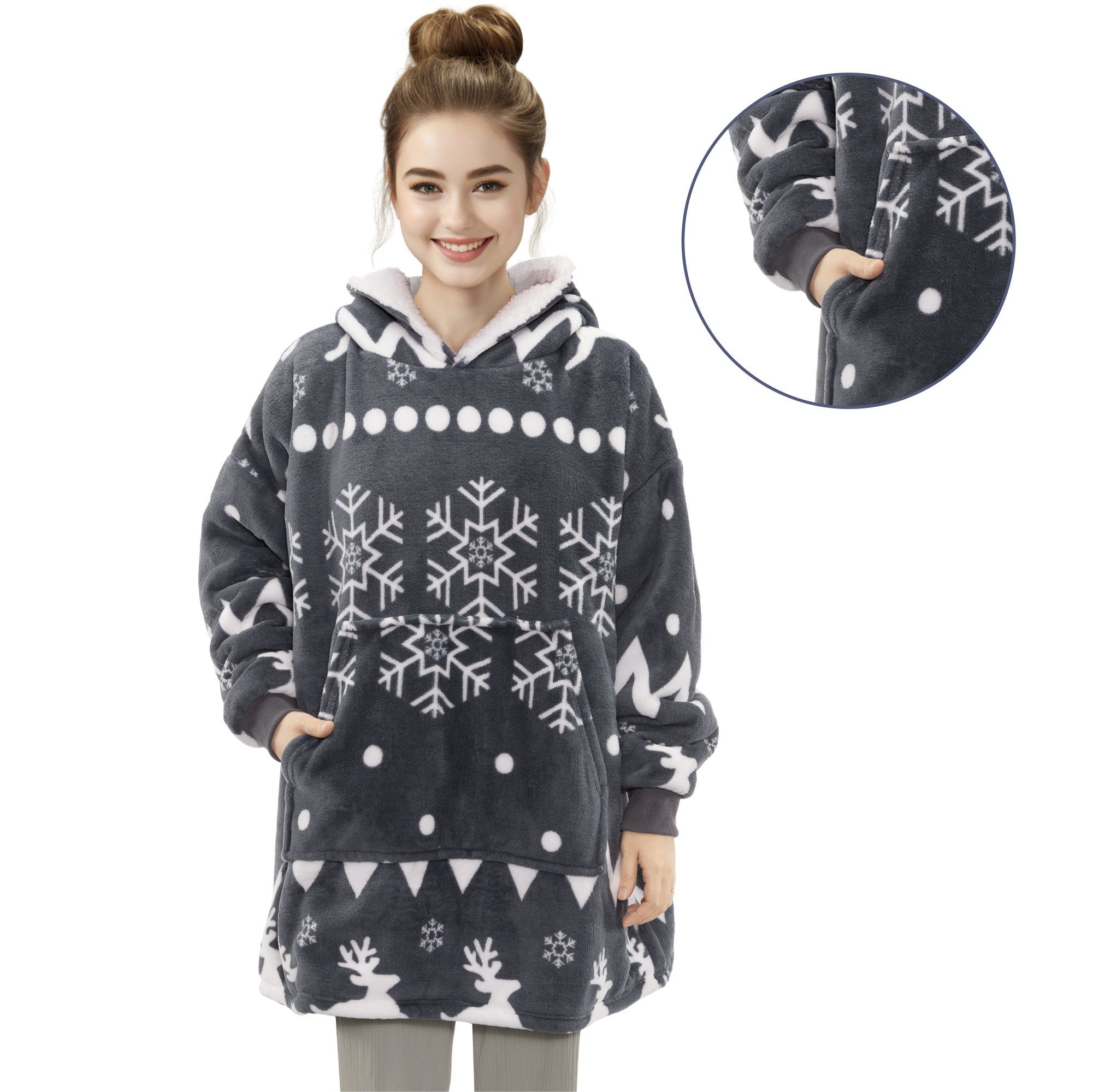 Sweatjacke Unisex Sweatshirt Hoodie Pullover - Pulli mit Kapuze für Kinder