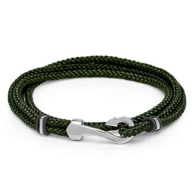 Unique Armband Armband Textil grün mit Hakenverschluss TXB0131