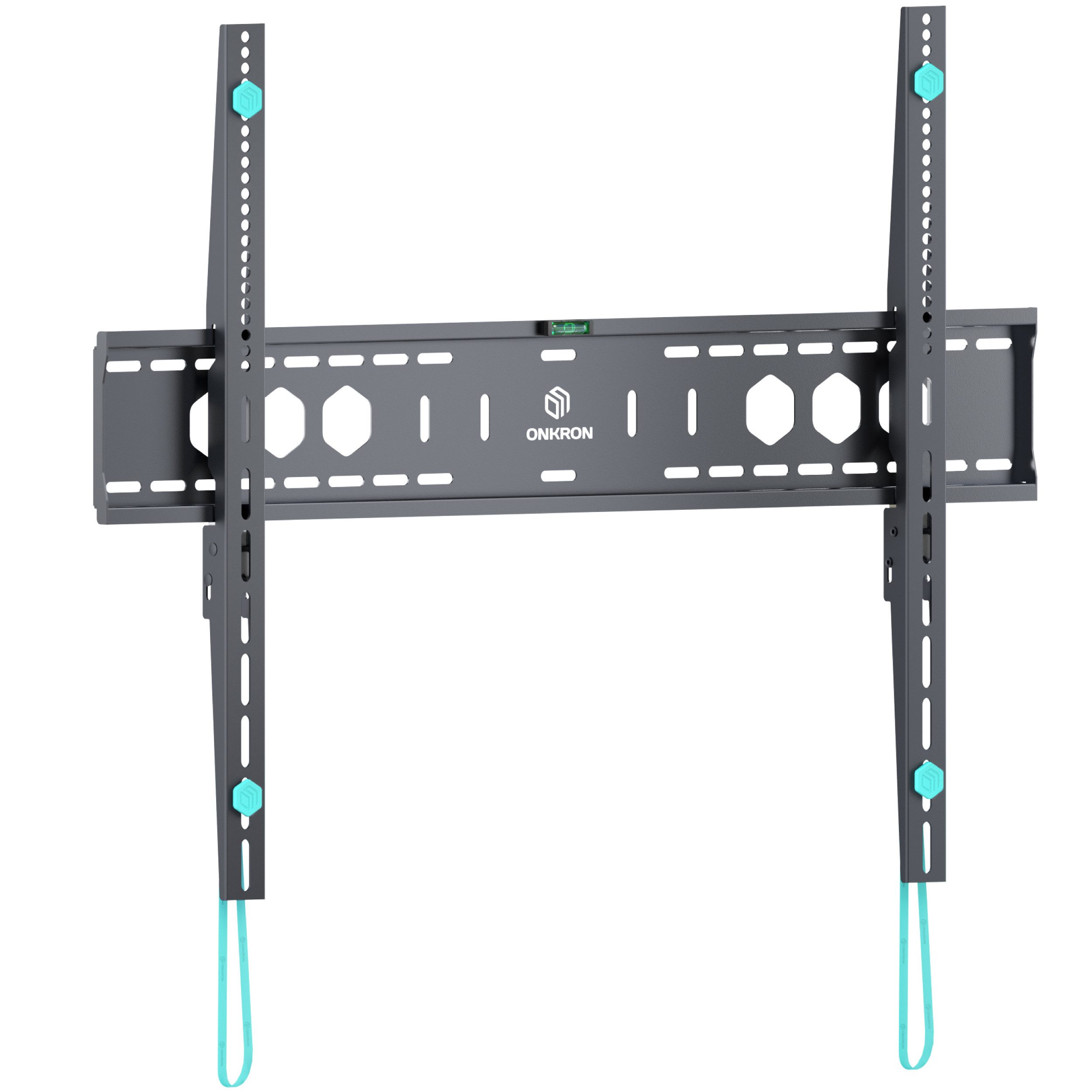 ONKRON TV-Wandhalterung 60-110 Zoll, bis 120 kg, VESA 200x200-900x600, UF12-B, (bis 110,00 Zoll, fest, flach, ultra slim, starr, Click’n’Pull-System)
