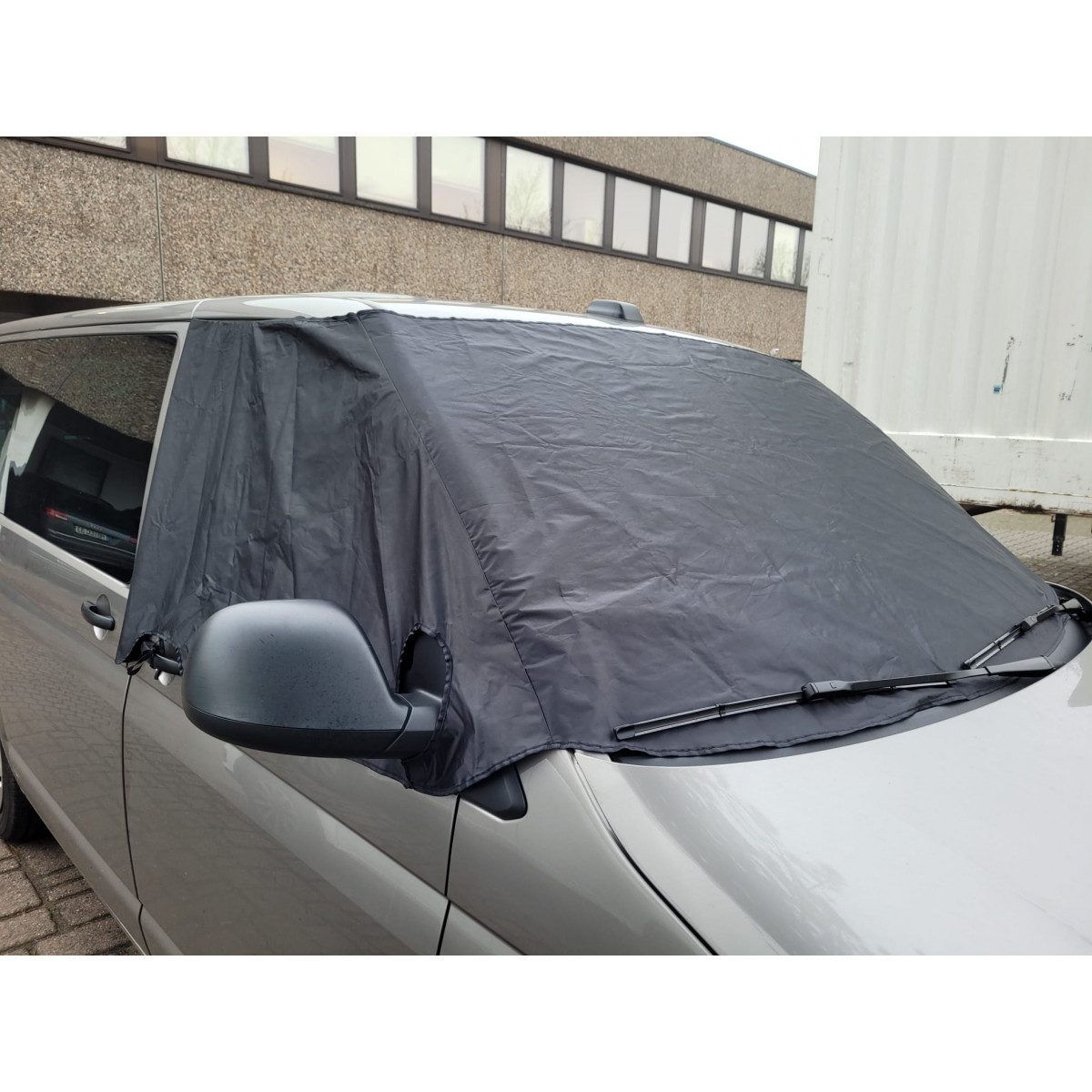 BREMER SEAT COVERS Windscreen Cover DISCAM for VW T5 / T6 / T6.1 2003-2022, (Set, 1 pc., Partition Curtain), in Black
