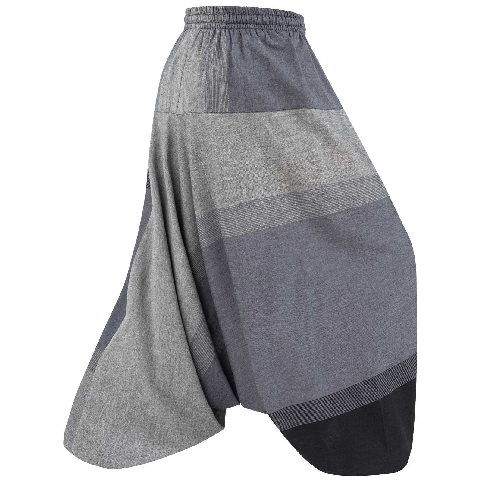 KUNST UND MAGIE Haremshose Damen Harem Hose Bunt Aladin Haremshose Pluderhose Pumphose Goa Hippie