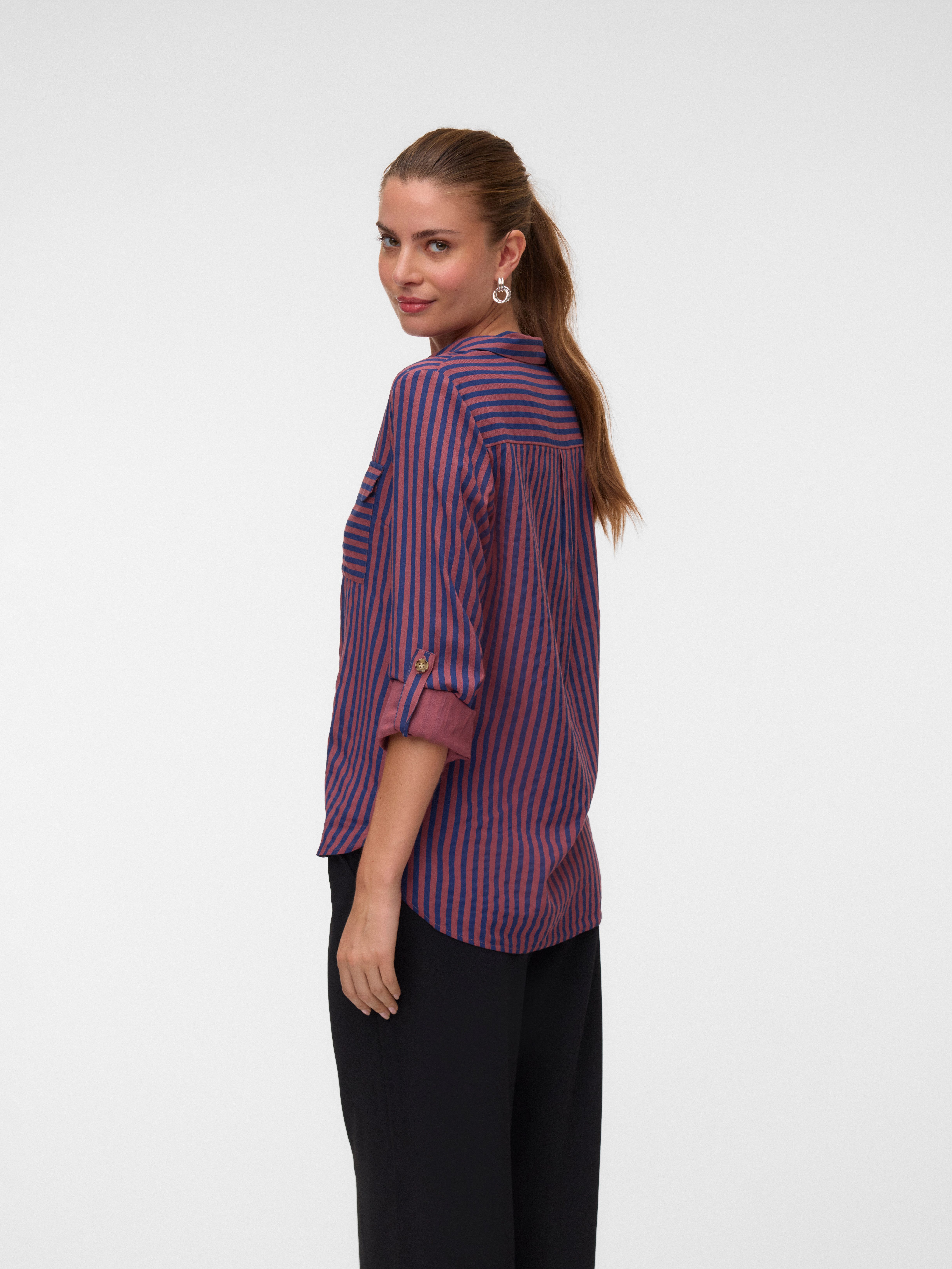 Vero Moda Hemdbluse VMBUMPY L/S SHIRT NEW WVN GA NOOS Viskose, regular fit – Bild 2 von 5